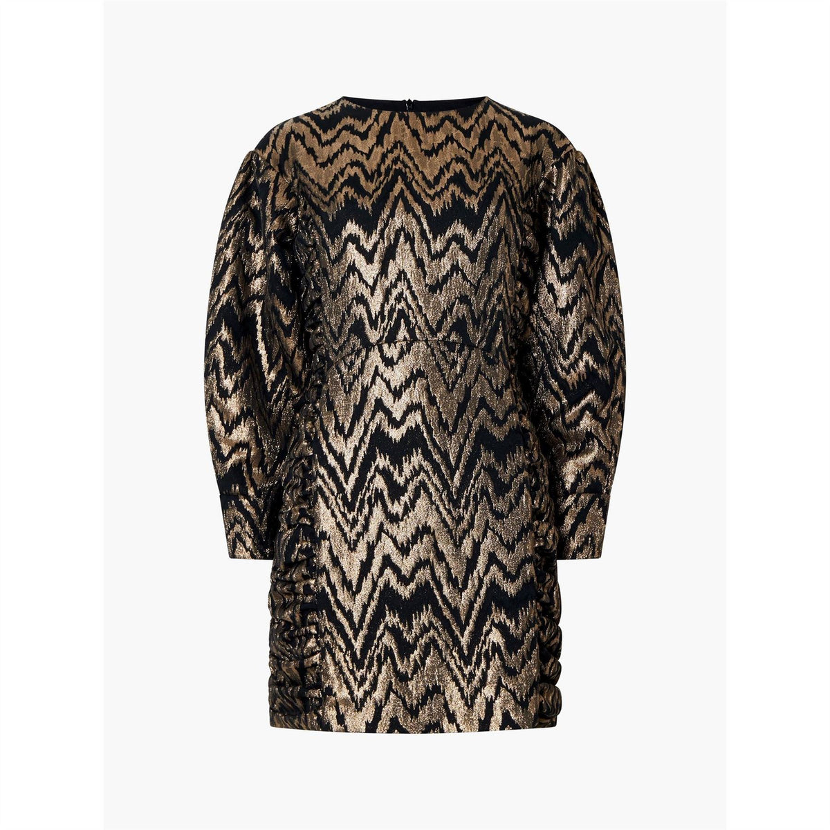 French Connection Ellery Crew Neck Mini A-Line Dress