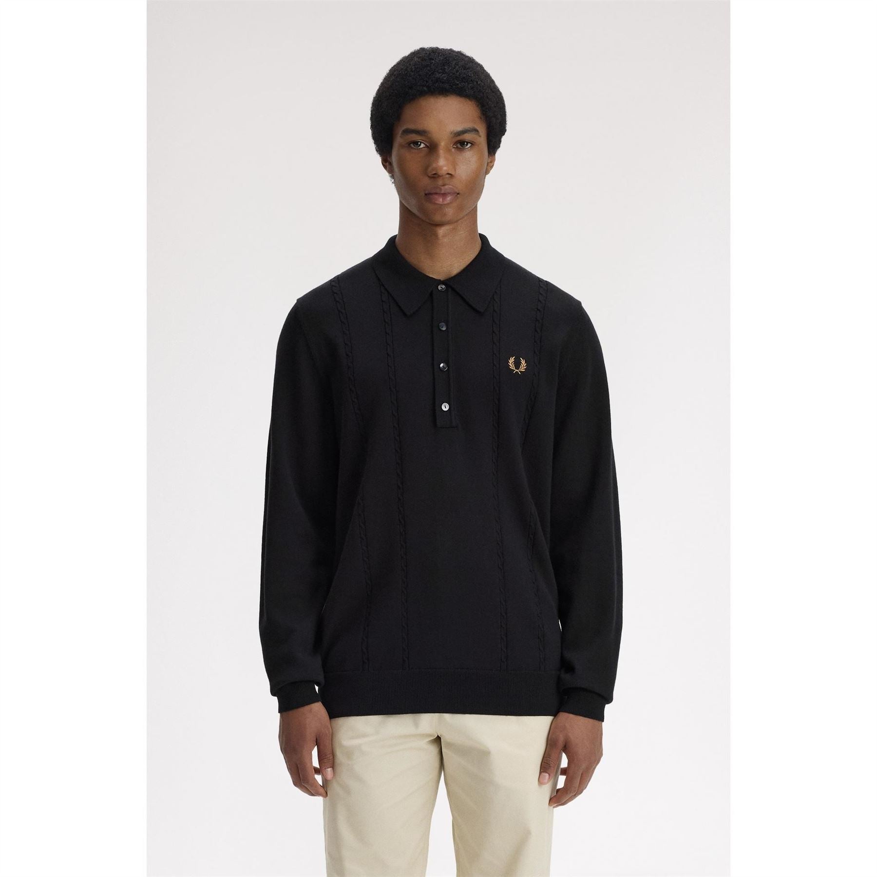Fred Perry Long Sleeve Polo Shirt