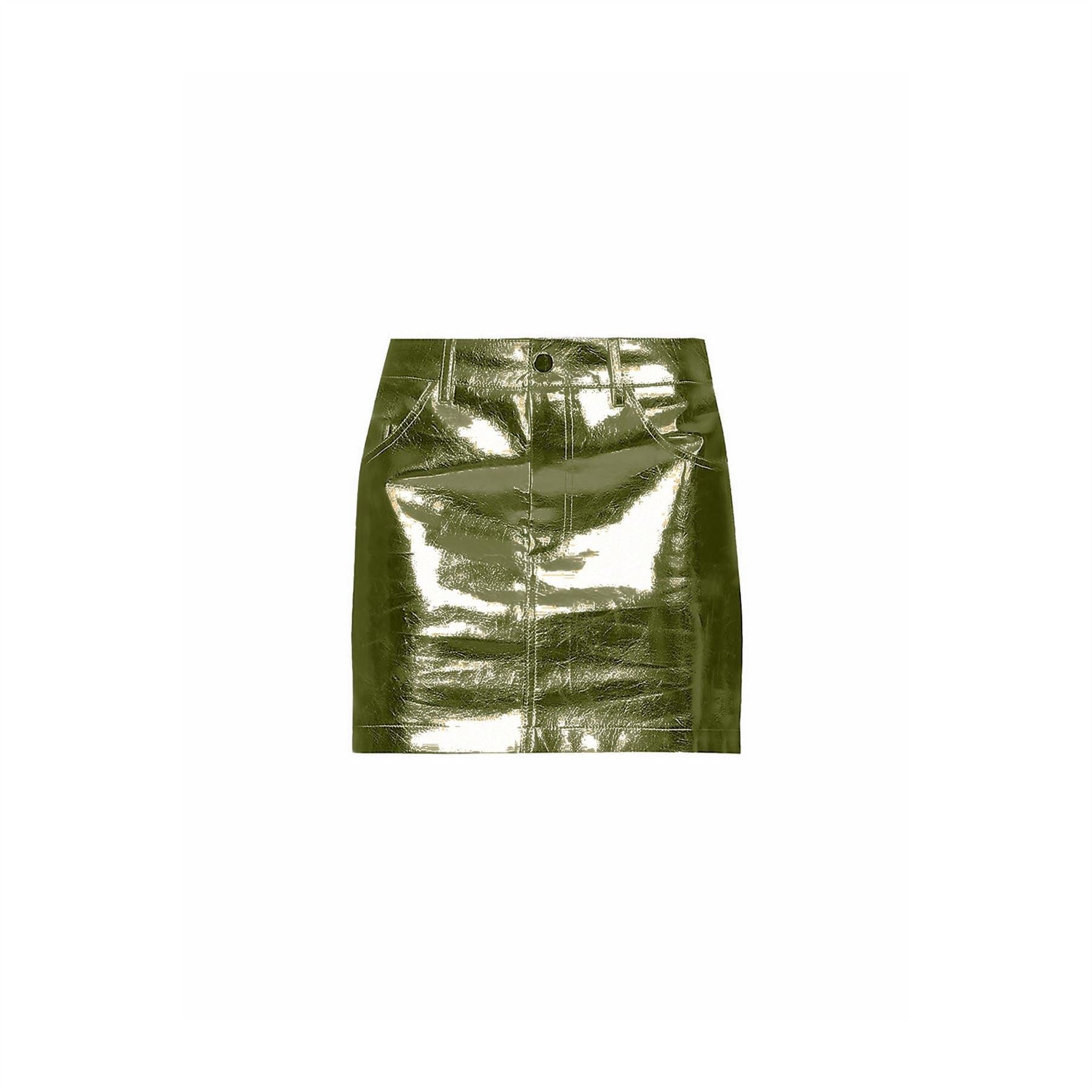 AmyLynn Regular Fit Metallic Patterned Mini Skirt