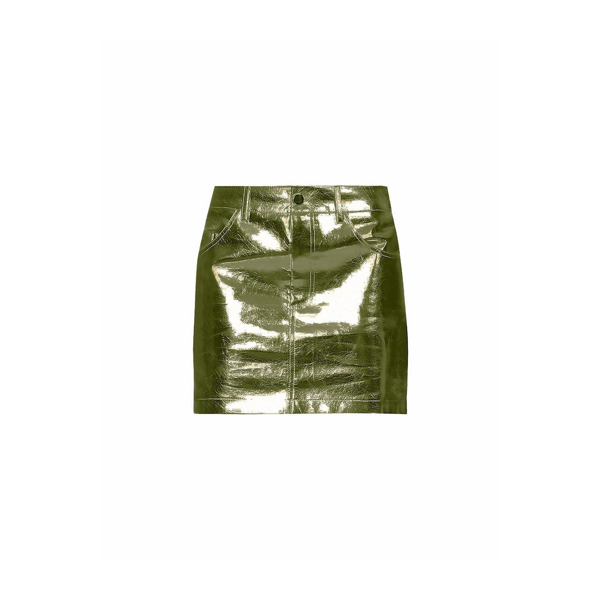 AmyLynn Regular Fit Metallic Patterned Mini Skirt