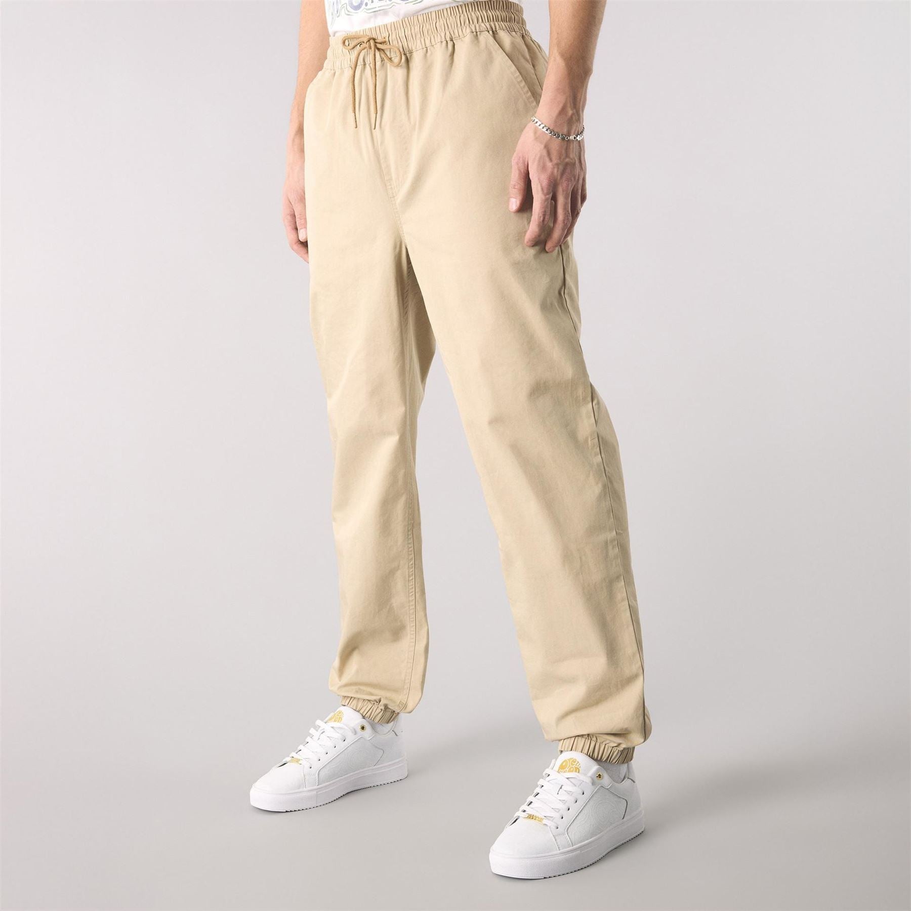 Pretty Green Straight Leg Elasticated Hem Joggers