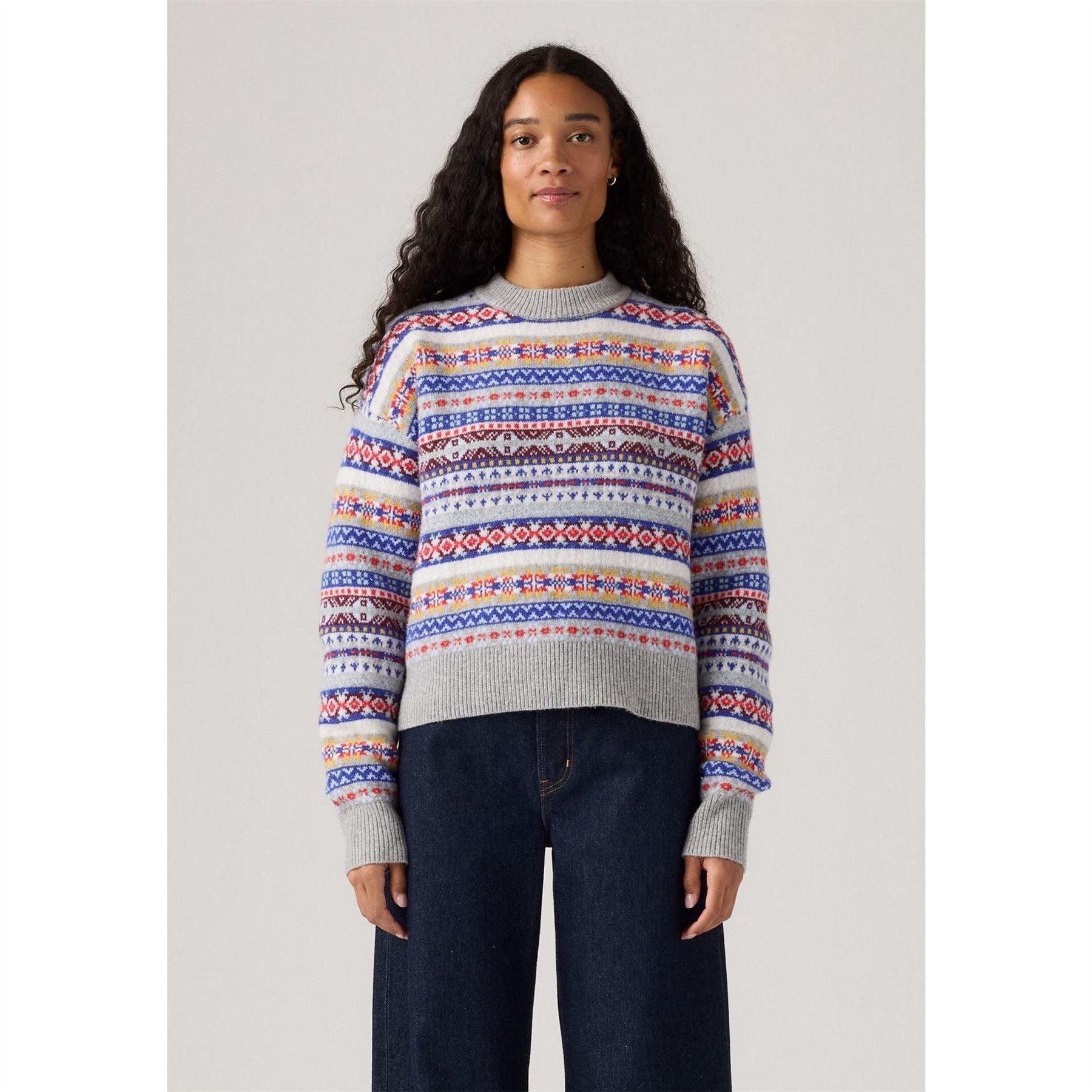Levis Ines Crew Neck Long Sleeve Regular Fit Sweater