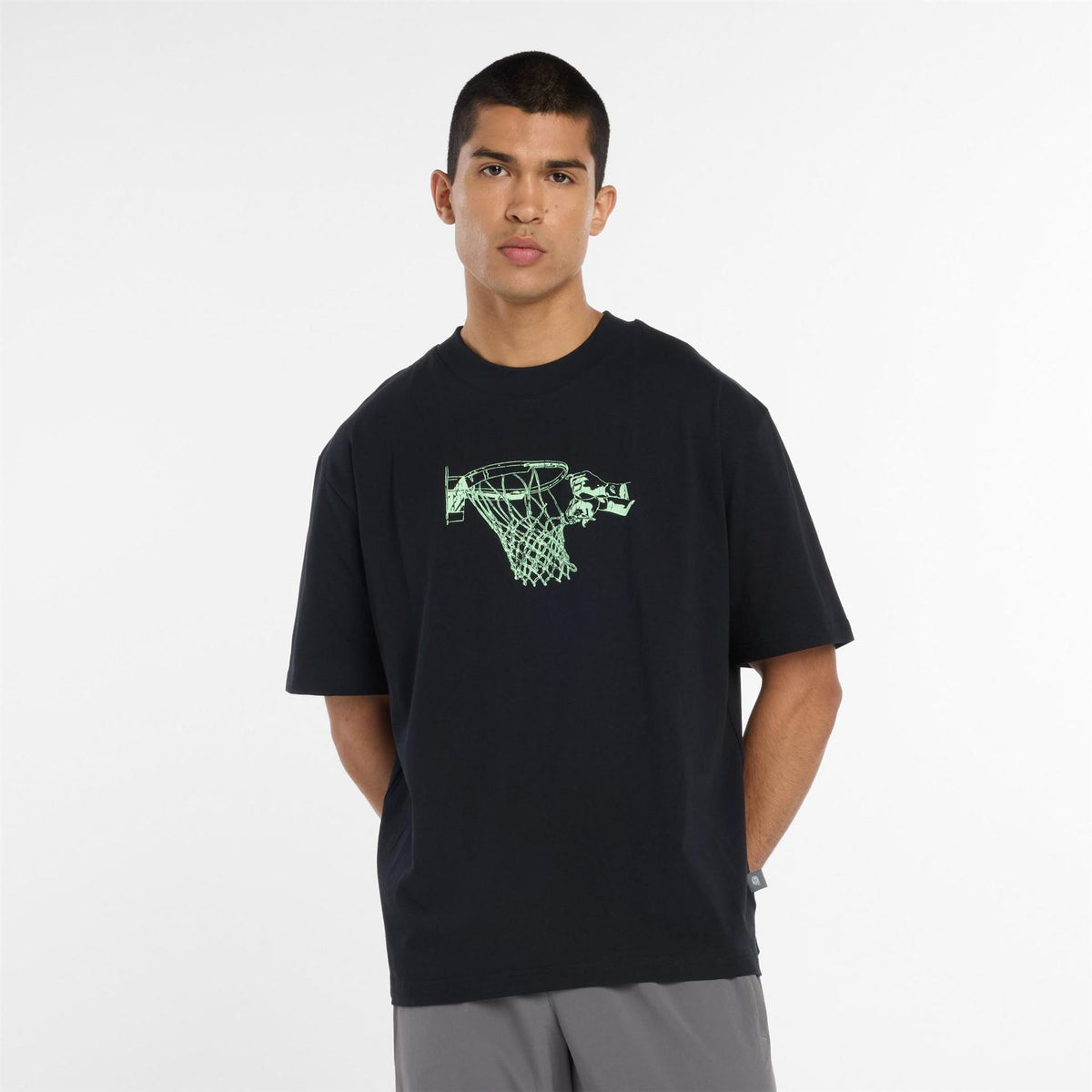 New Balance Hoops Tradition Graphic Crew Neck Short Sleeve T-Shirt