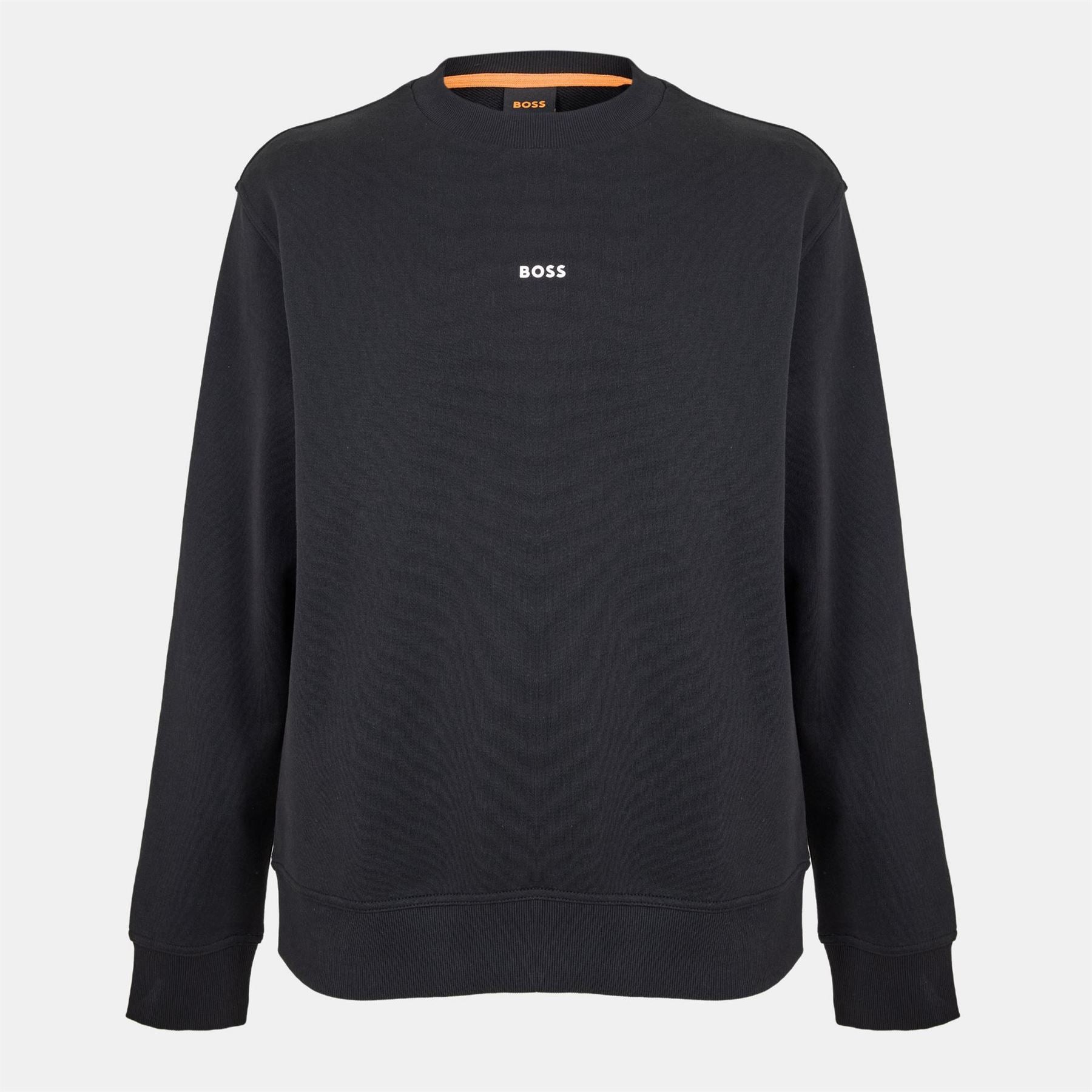 Boss WeSmallcrew Orange Crew Sweatshirt