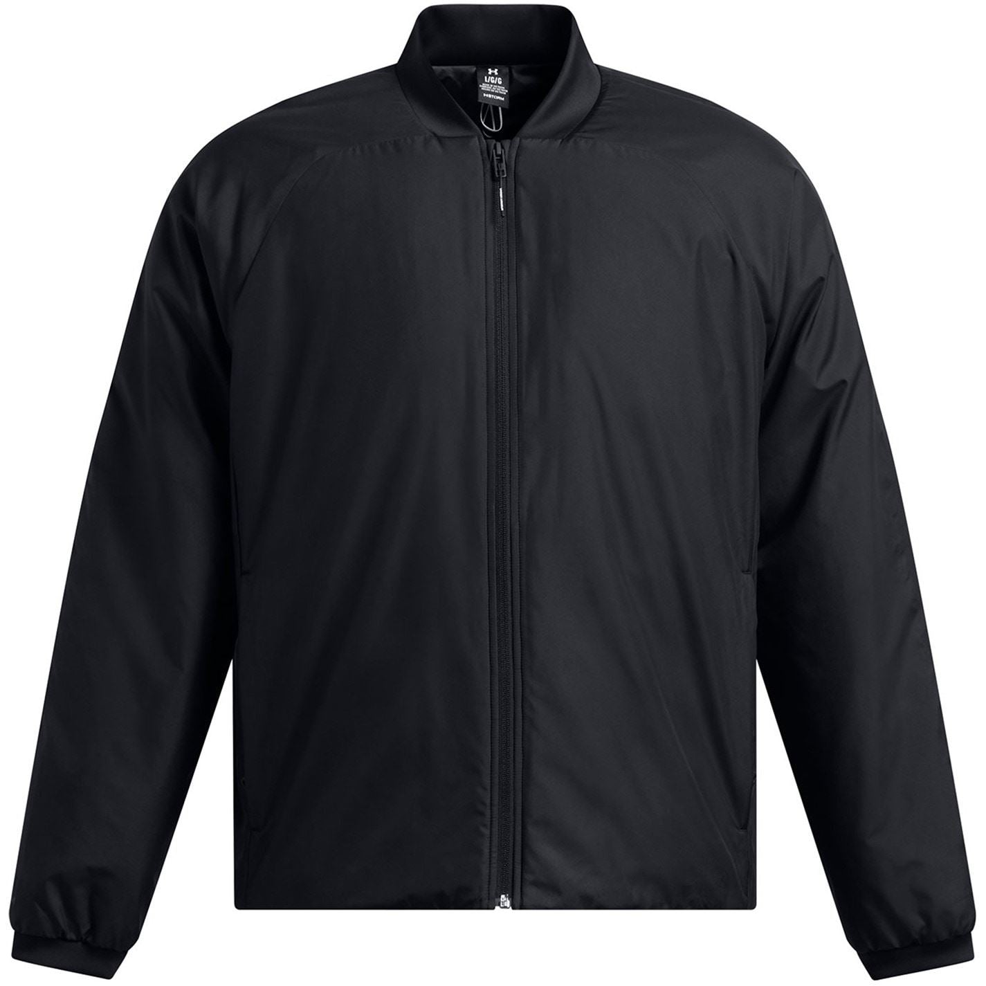 Under Armour Solid Patterned Ribbed Cuff Bomber Collar Bomber Jacket
