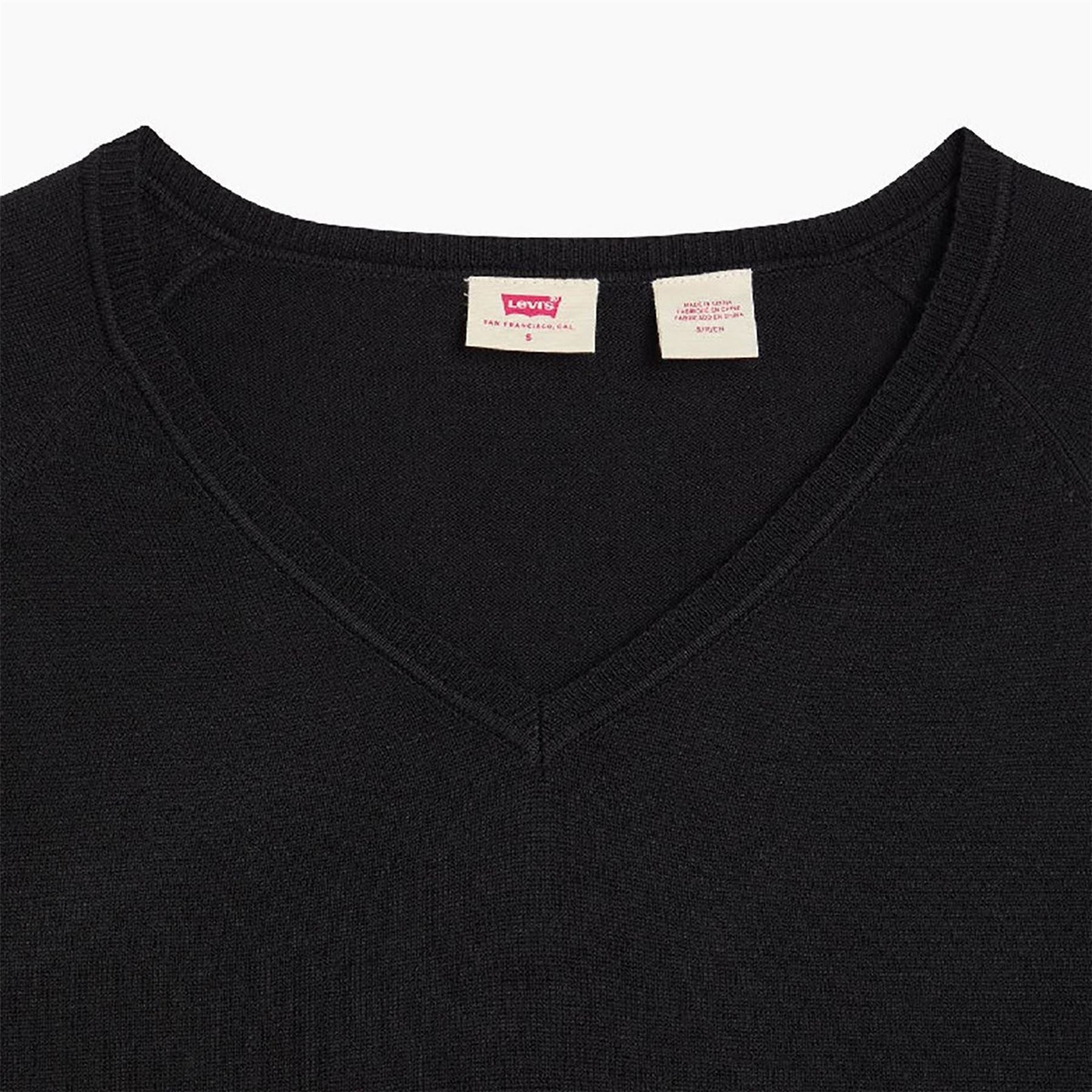 Levis Petal V Neck Quarter Zip Knitted Top