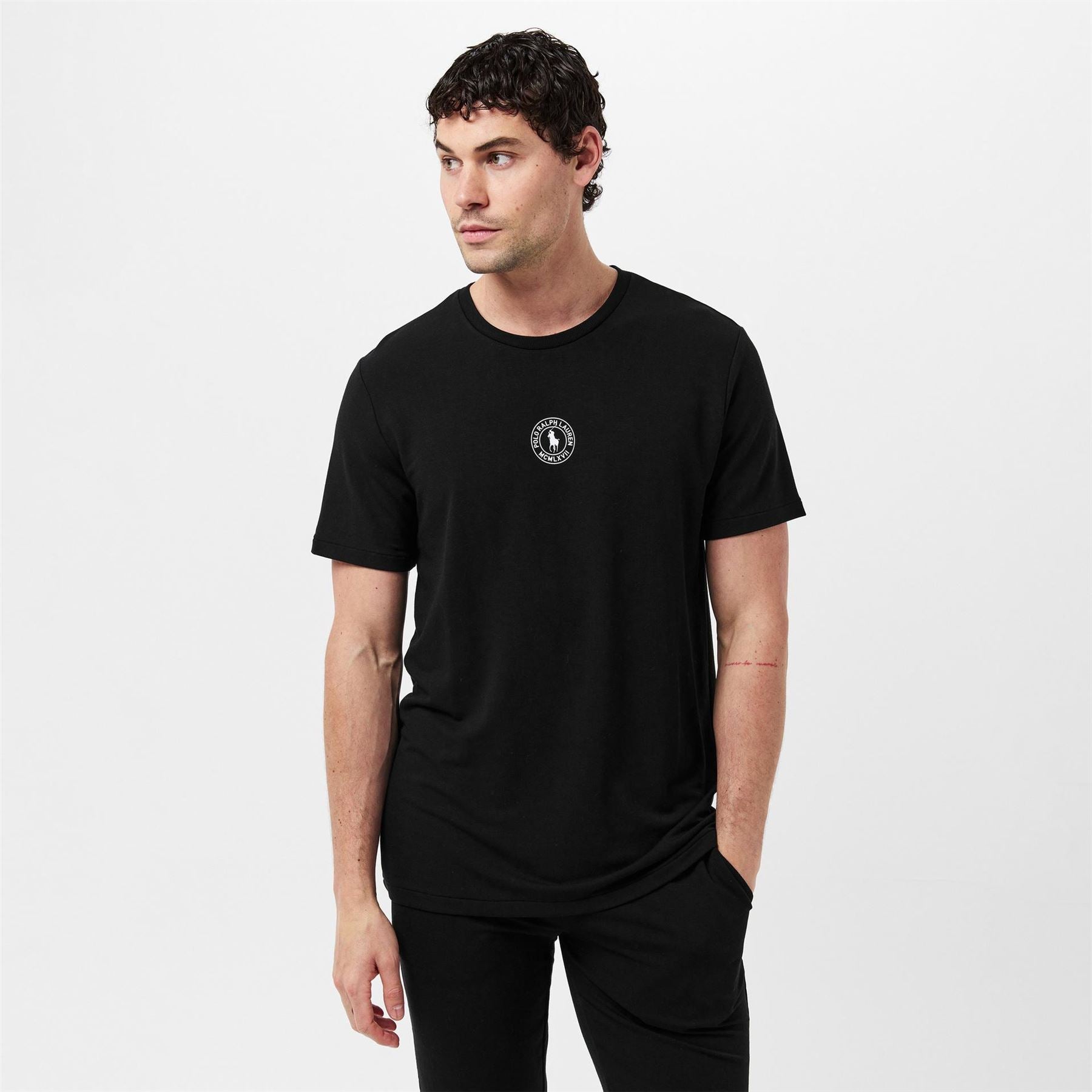 Polo Ralph Lauren Puck Logo Print Crew Neck Short Sleeve T-Shirt