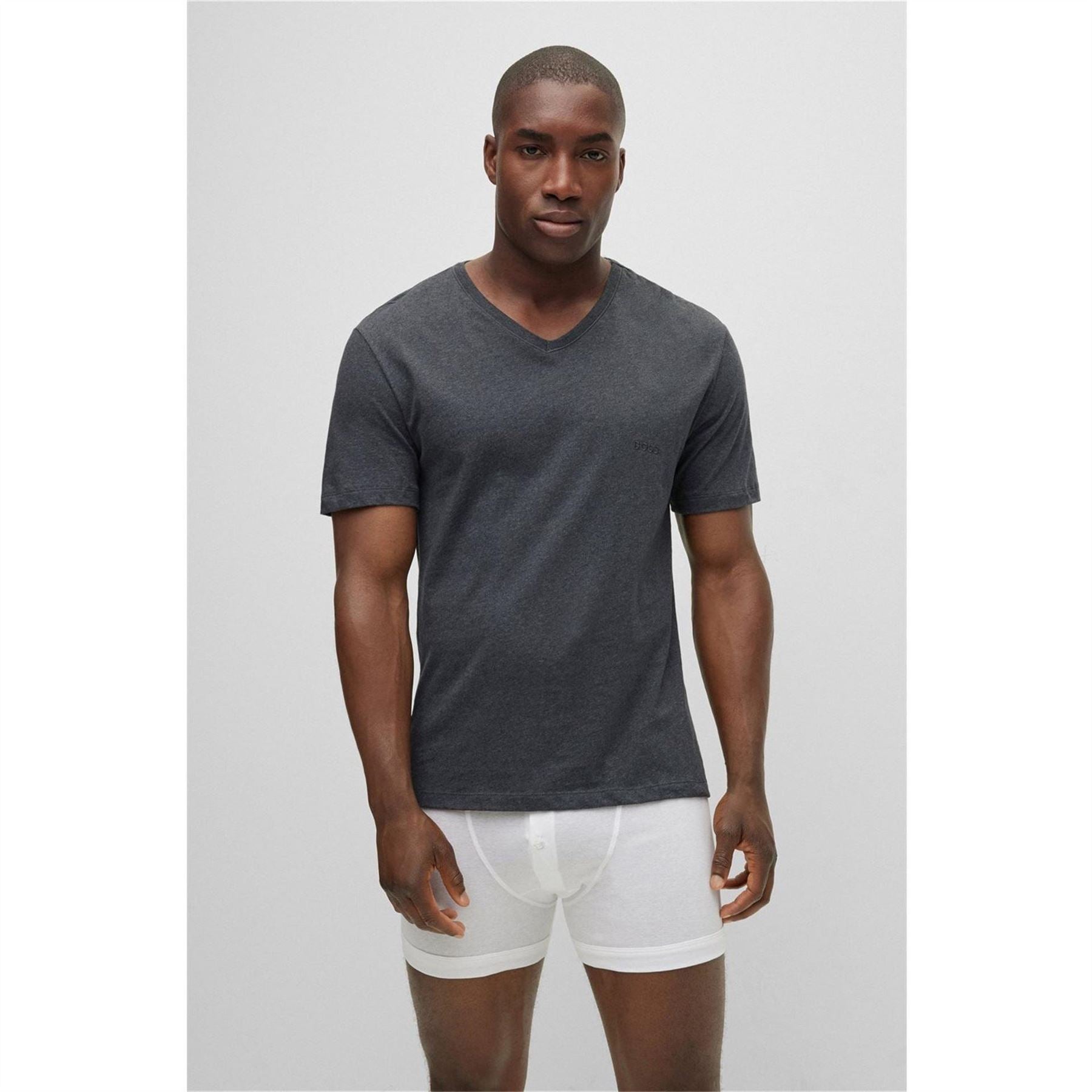 Boss BOSS Bodywear 3 Pack T Shirts   Soft Breathable Fabric with Logo Detail
