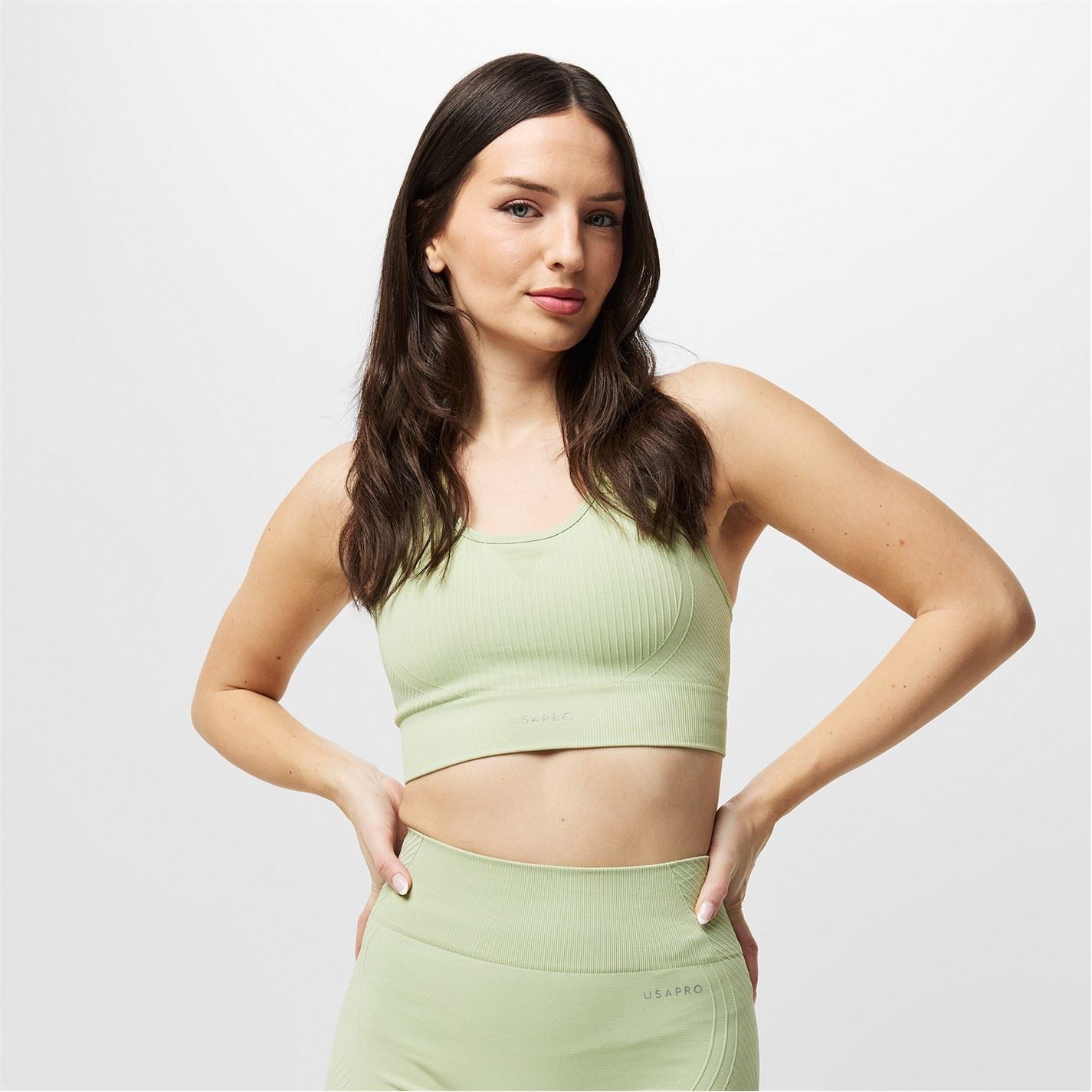 USA Pro Core Seamless Crop Sports Bra
