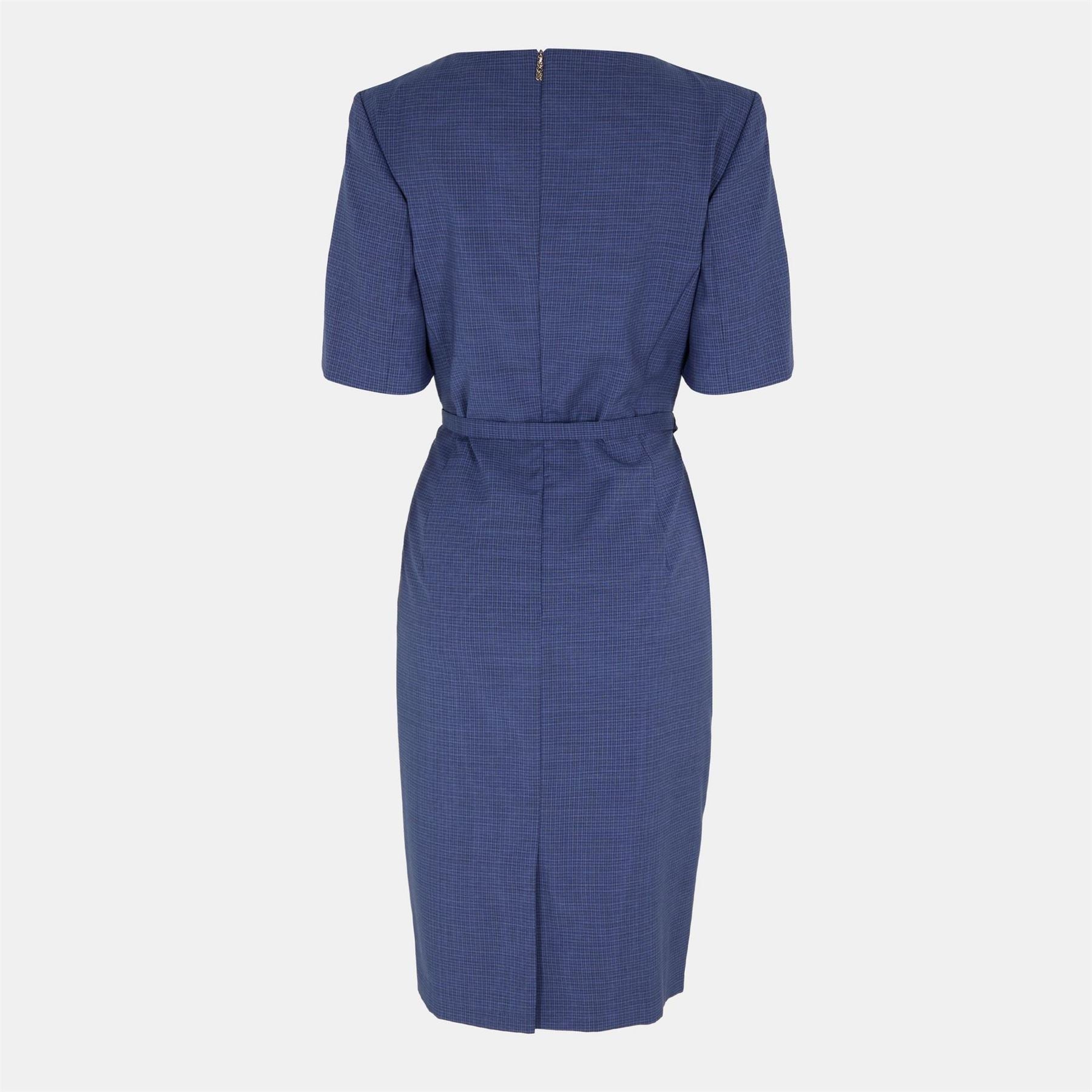 Boss Danorla Boat Neck Short Sleeve Midi Dress