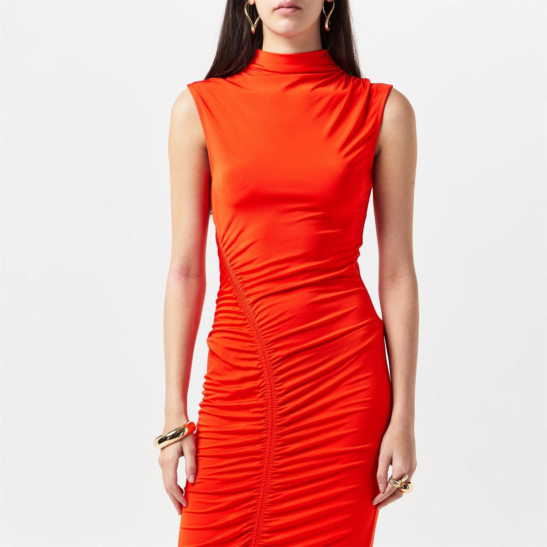 Ted Baker Berryan High Neck Midi Jersey Dress