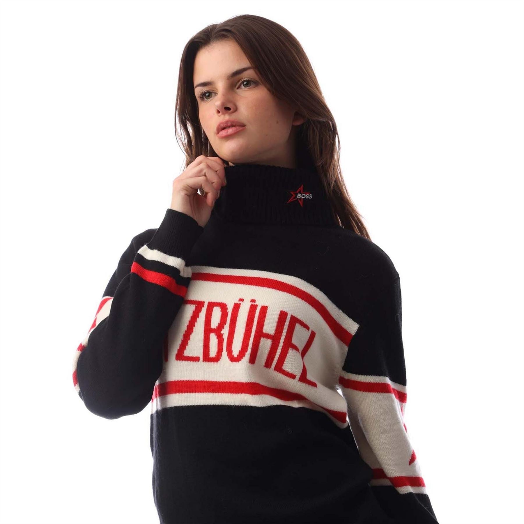 Boss Turtle Neck Long Sleeve Sweater