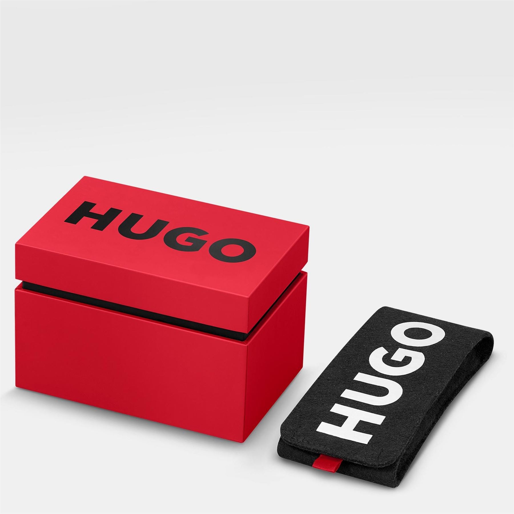 Hugo HUGO #ARK Black Leather Strap Watch
