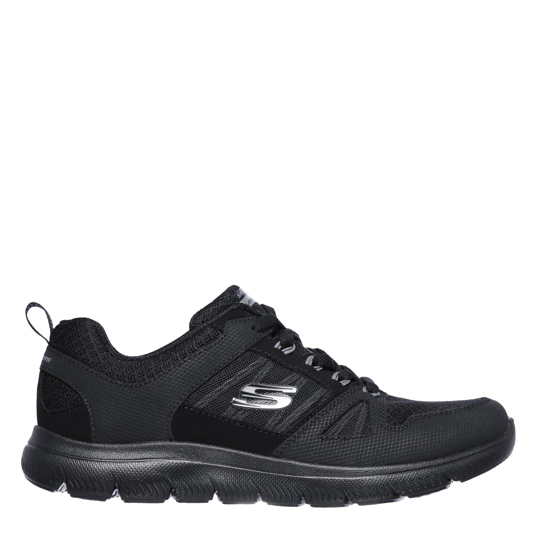 Skechers Womens Mesh Qtr Lace Up W Mf Low Top Trainers