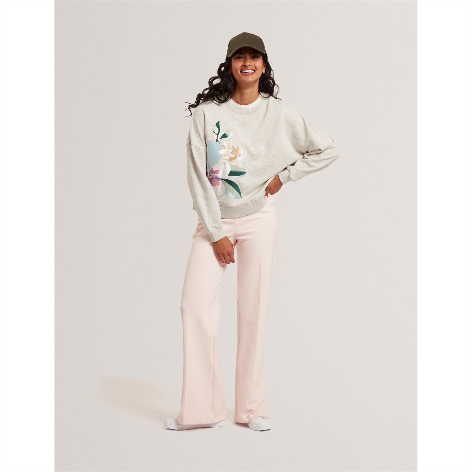 Ted Baker Crew Neck Drop Shoulder Long Sleeve Sweatshirt