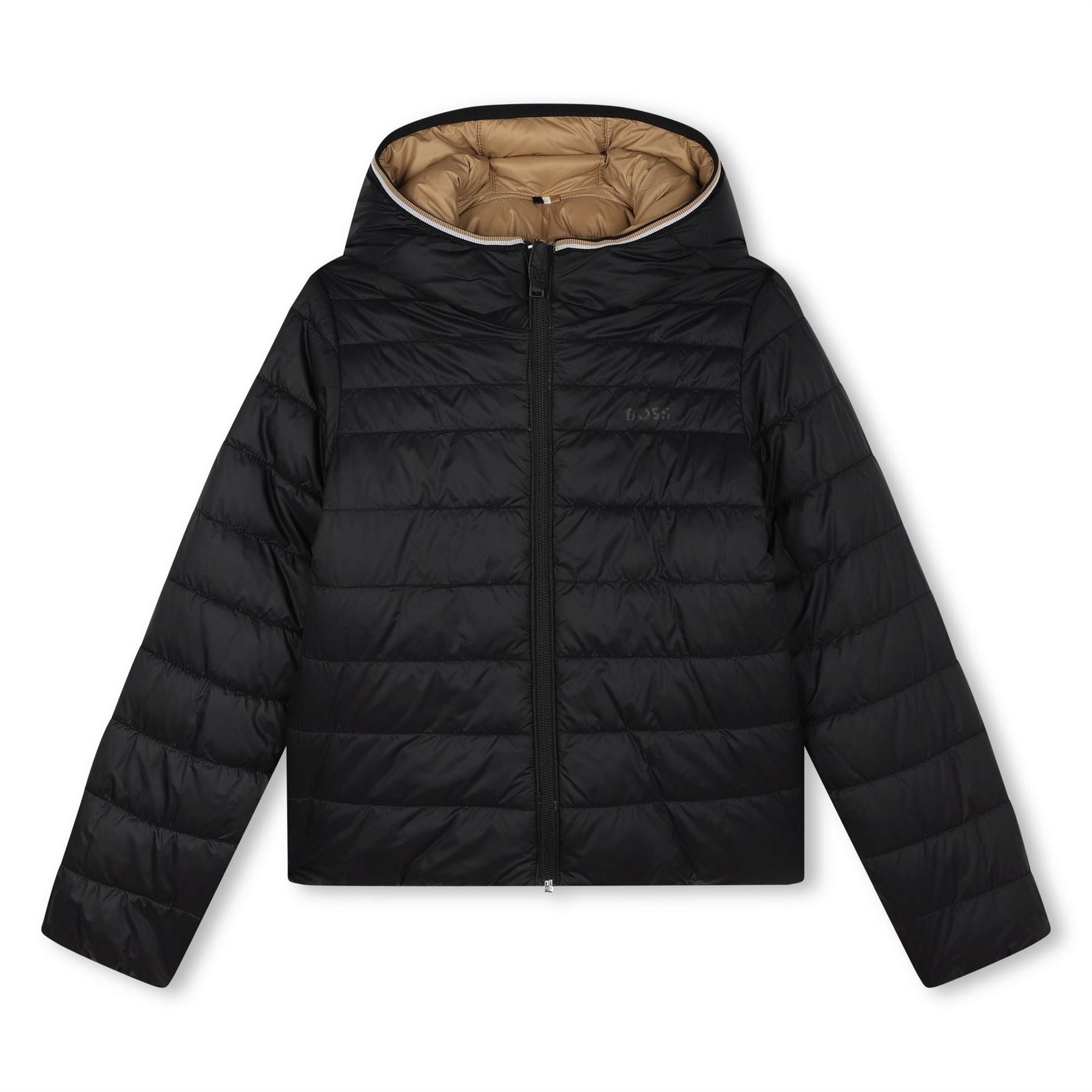 Boss Reversible Lightweight Insulated Short Puffer Jacket