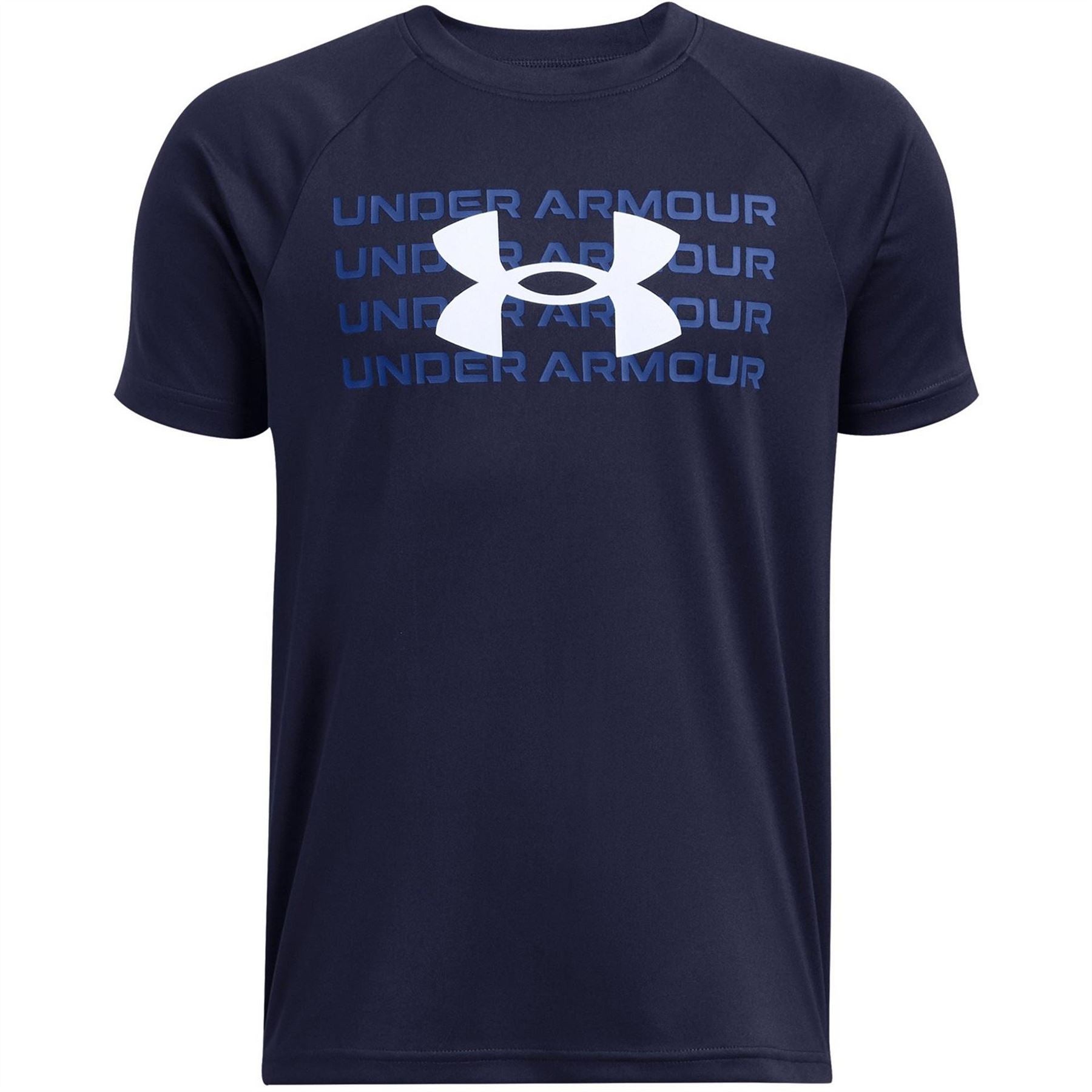 Under Armour Tech Boys Crew Neck Raglan Short Sleeve T-Shirt