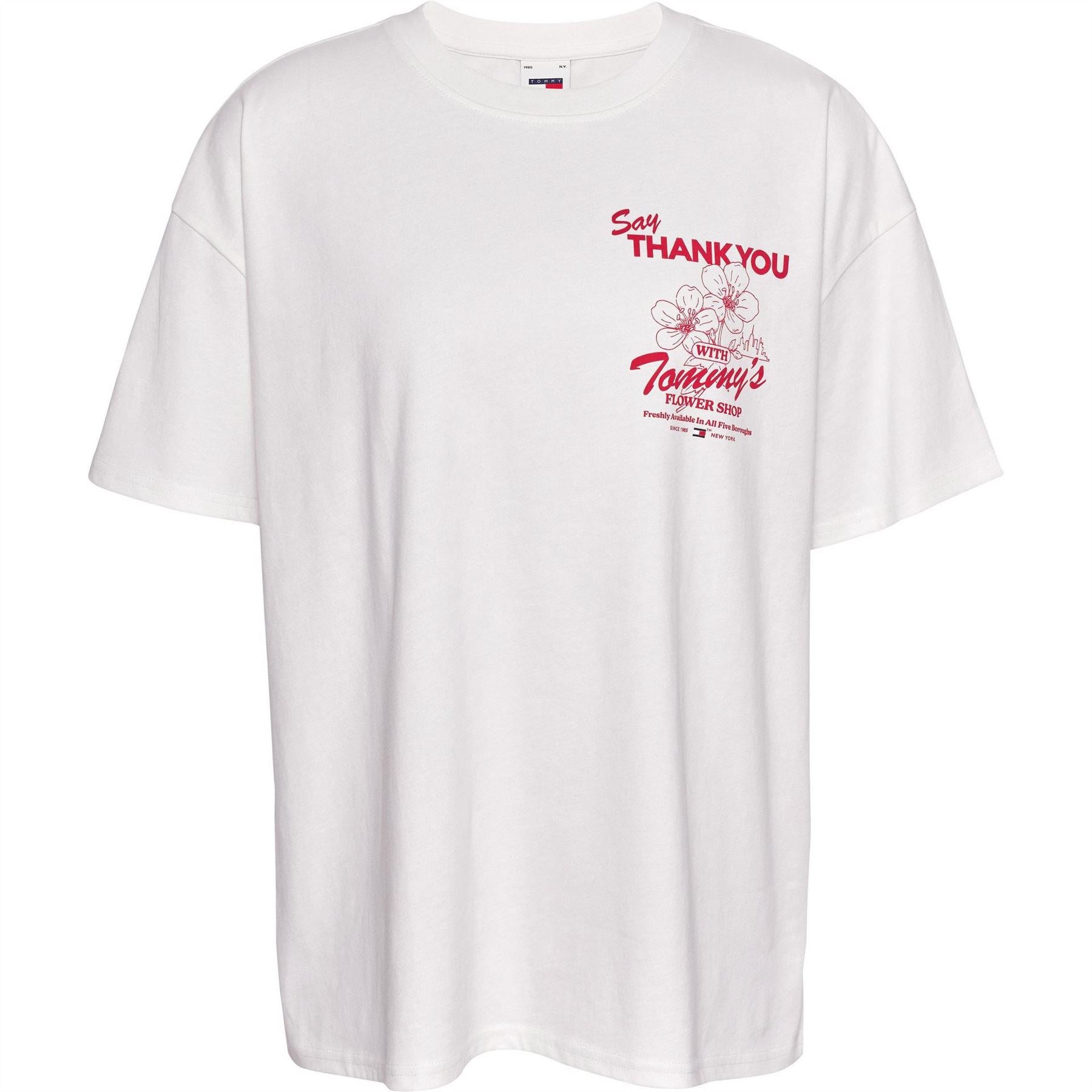 Tommy Jeans Oversize Fit Graphic Crew Neck T-Shirt