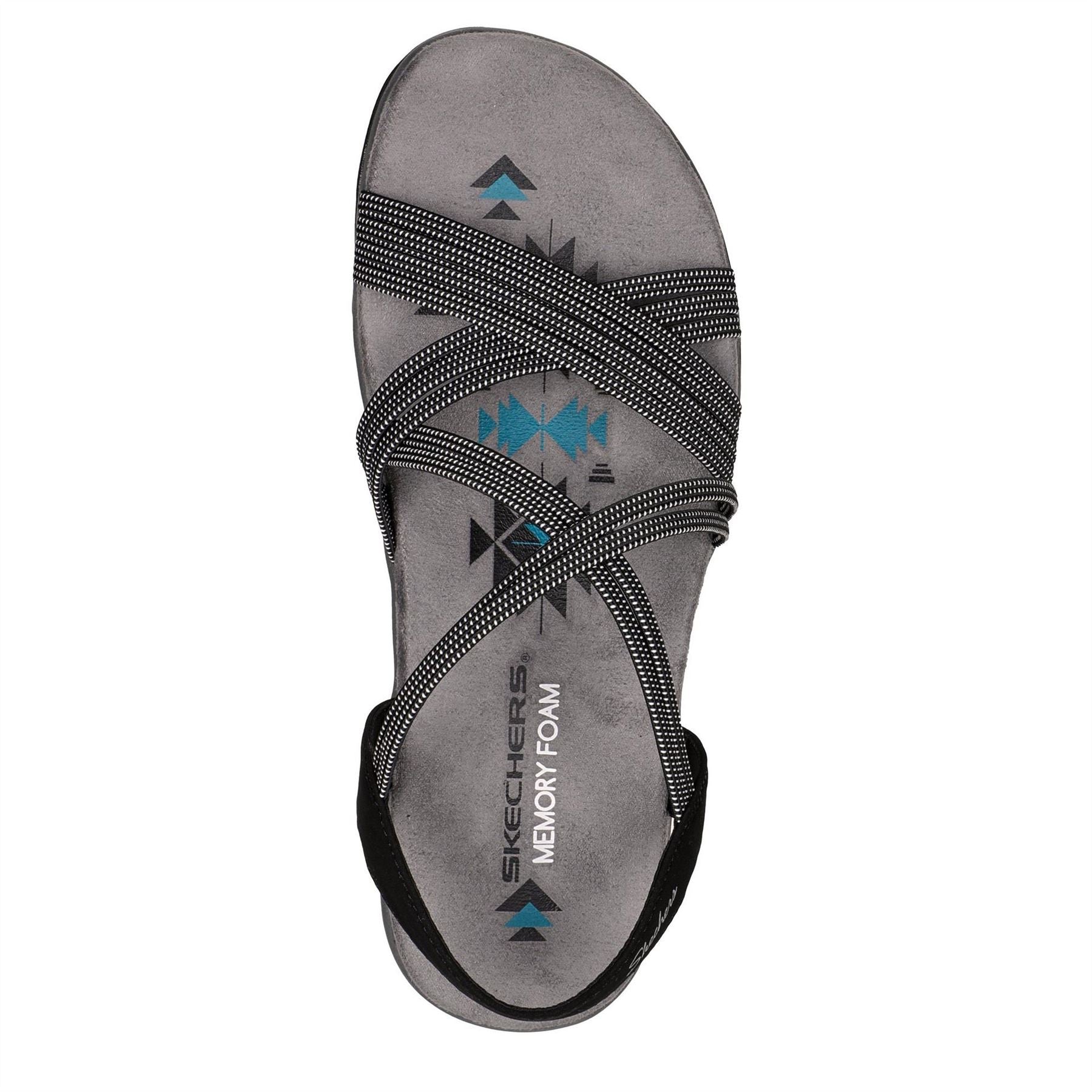 Skechers Womens Reggae Slim   Turn It Up Flat Sandals
