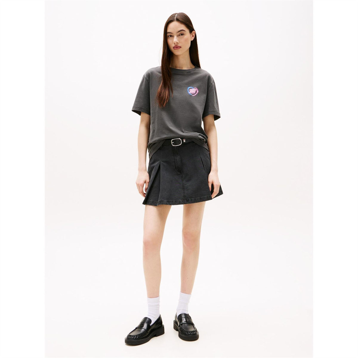 Tommy Jeans Neon Heart Regular Fit Short Sleeve T-Shirt