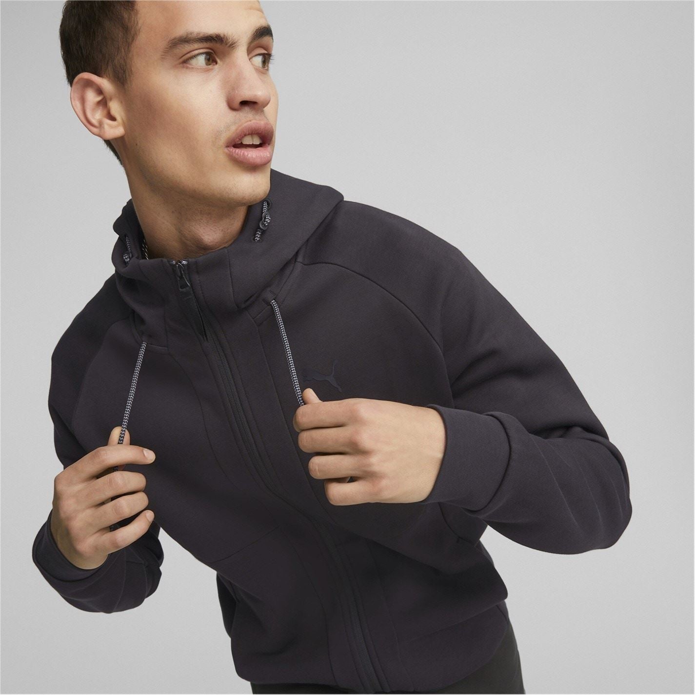 Puma Pumatech Hooded Sweat Jacket with Ribbed Cuff