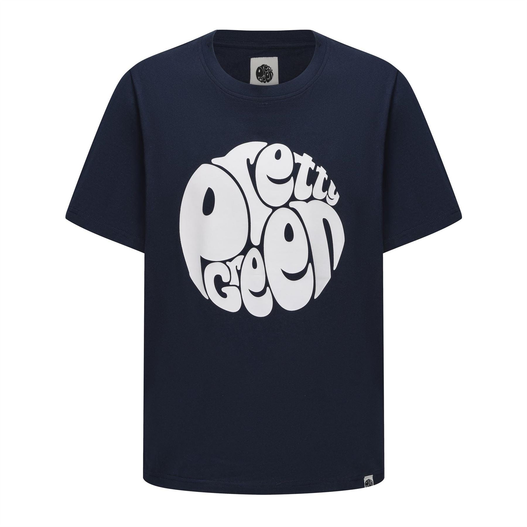 Pretty Green Mens Green Large Logo Tee