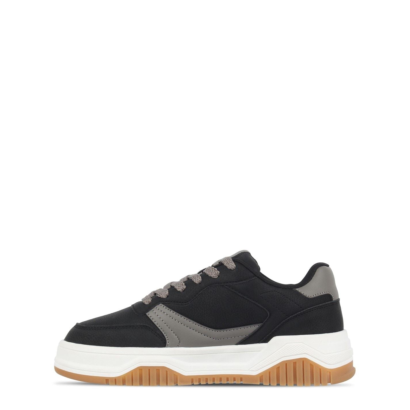 Fabric JN54 Round Toe Flat Heel Trainers