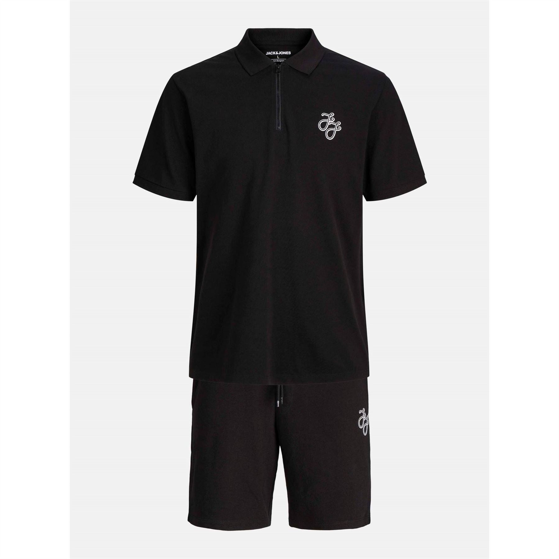 Jack and Jones Zip Polo And Short Set