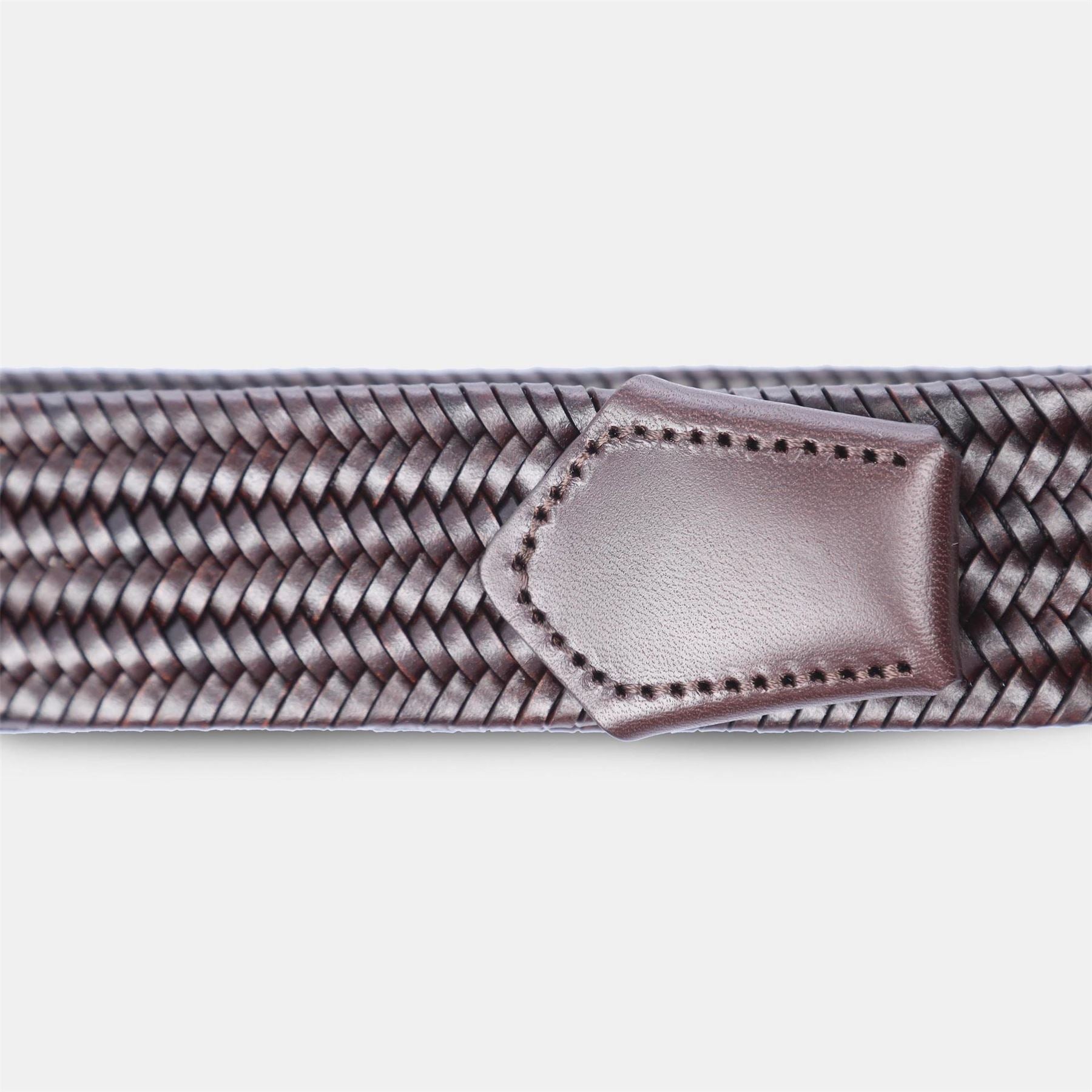 Boss Woven Leather Belt