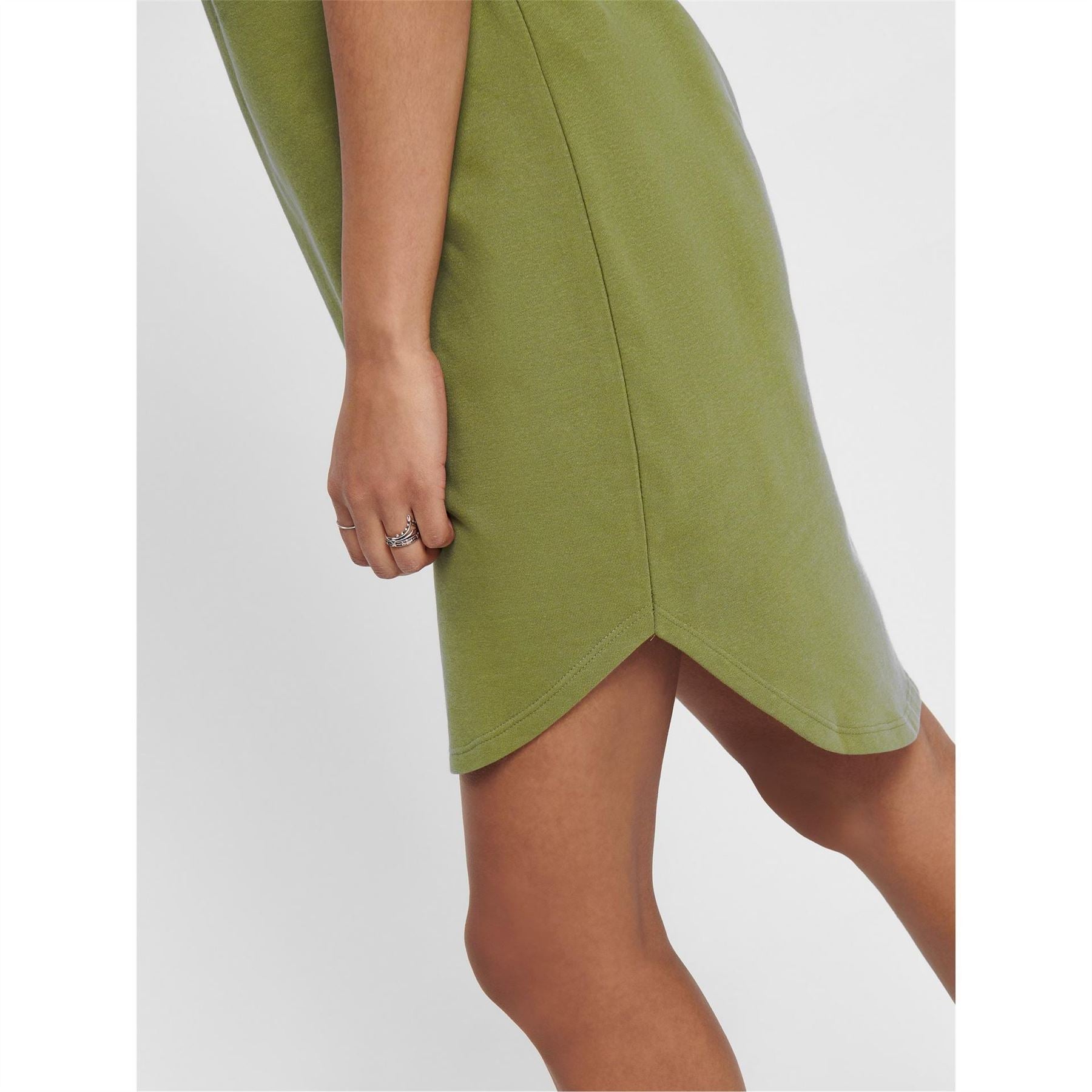 Only Crew Neck Short Sleeve Mini T-Shirt Dress