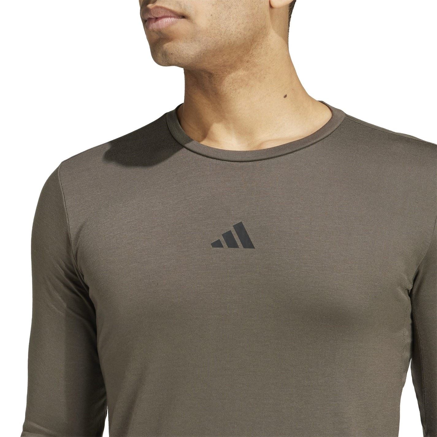 adidas Mens Workout Long Sleeve Top