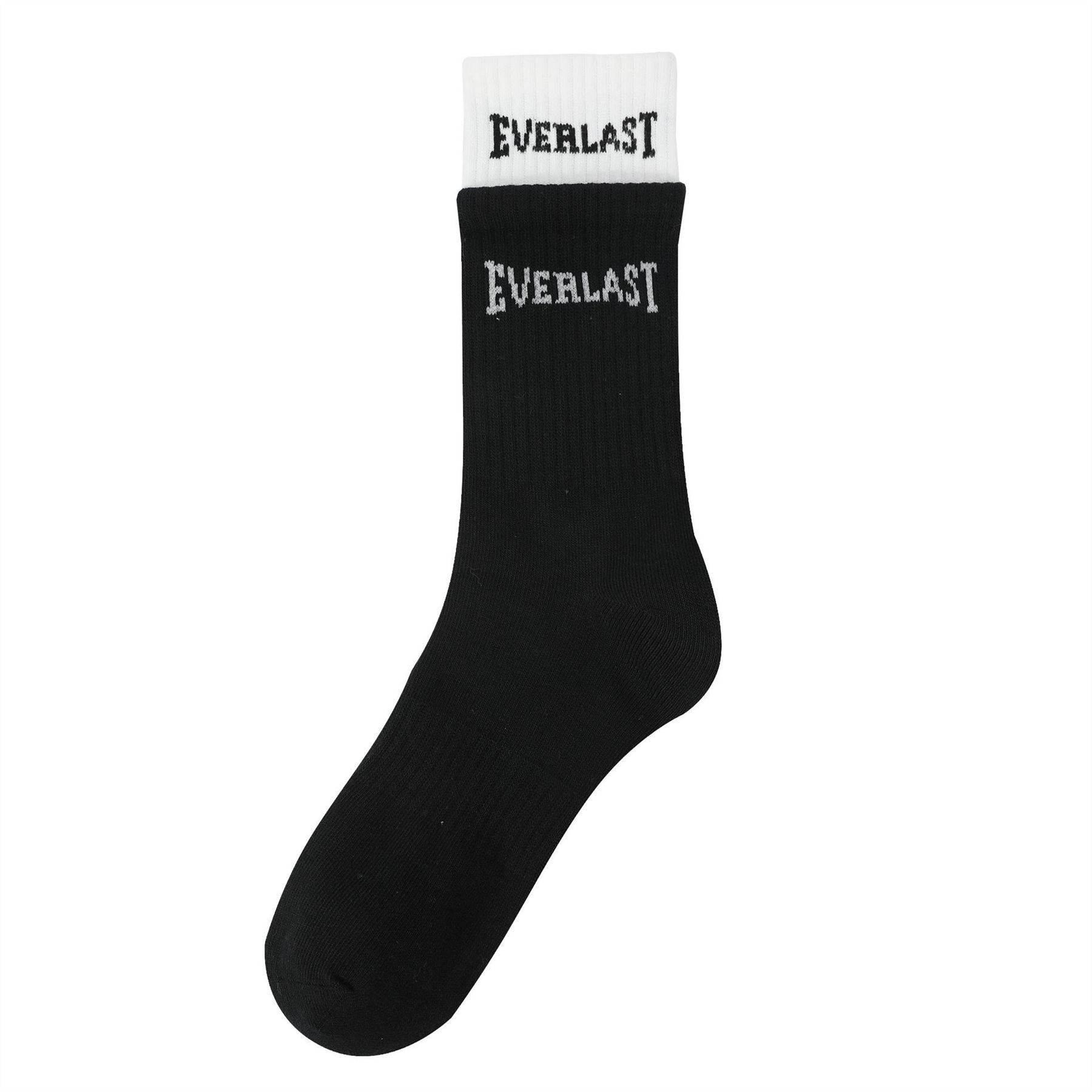 Everlast 2 Pack Rib Lettering Crew Socks