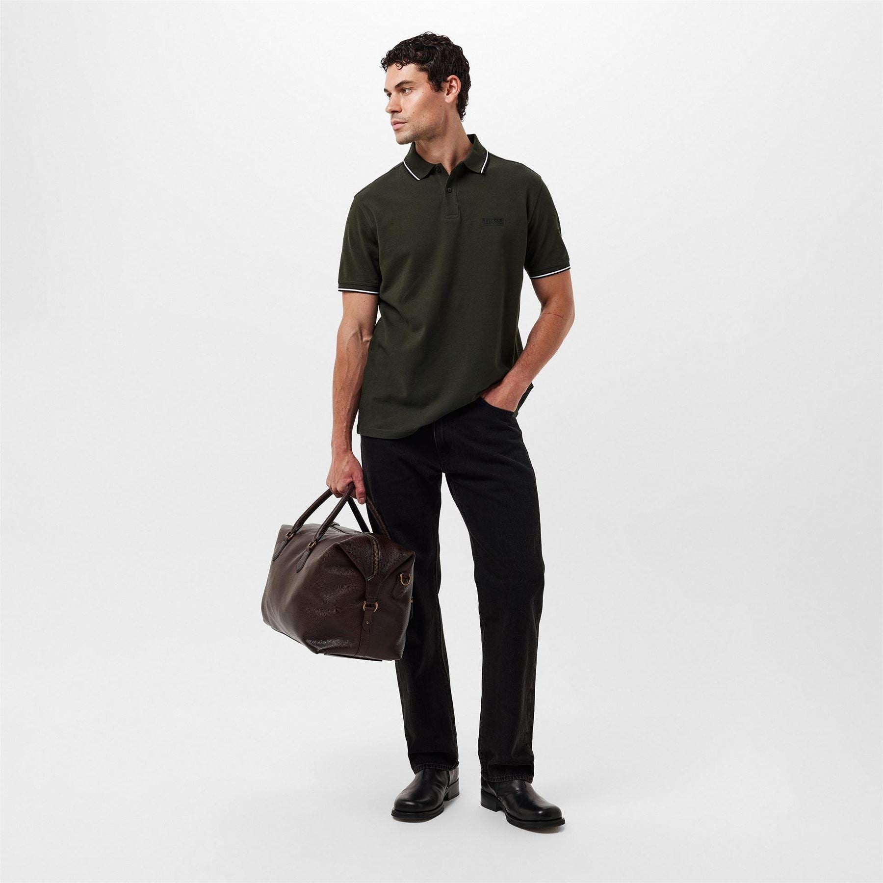 Barbour International Tipped Short Sleeve Polo Shirt