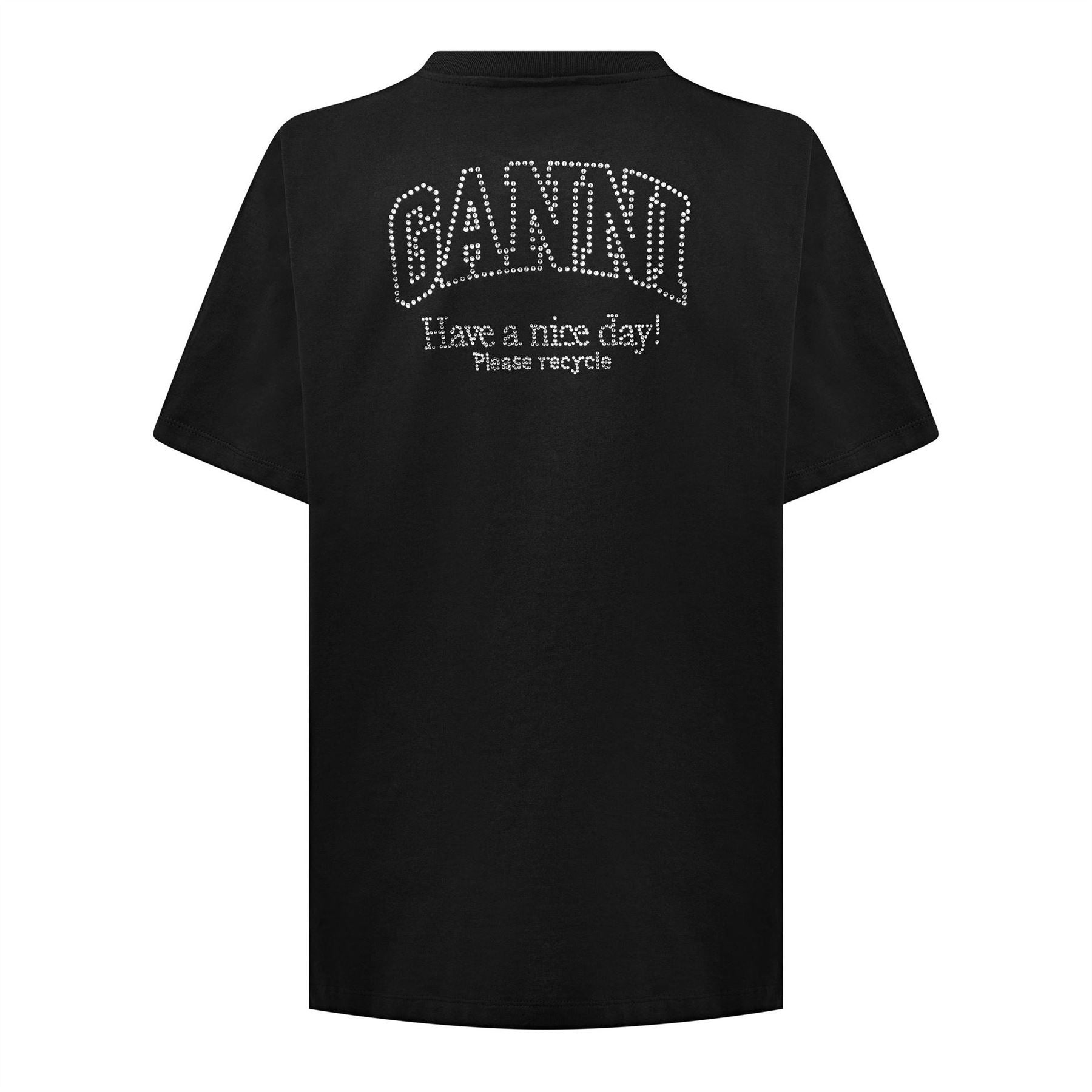 Ganni Rhinestone Regular Fit T-Shirt
