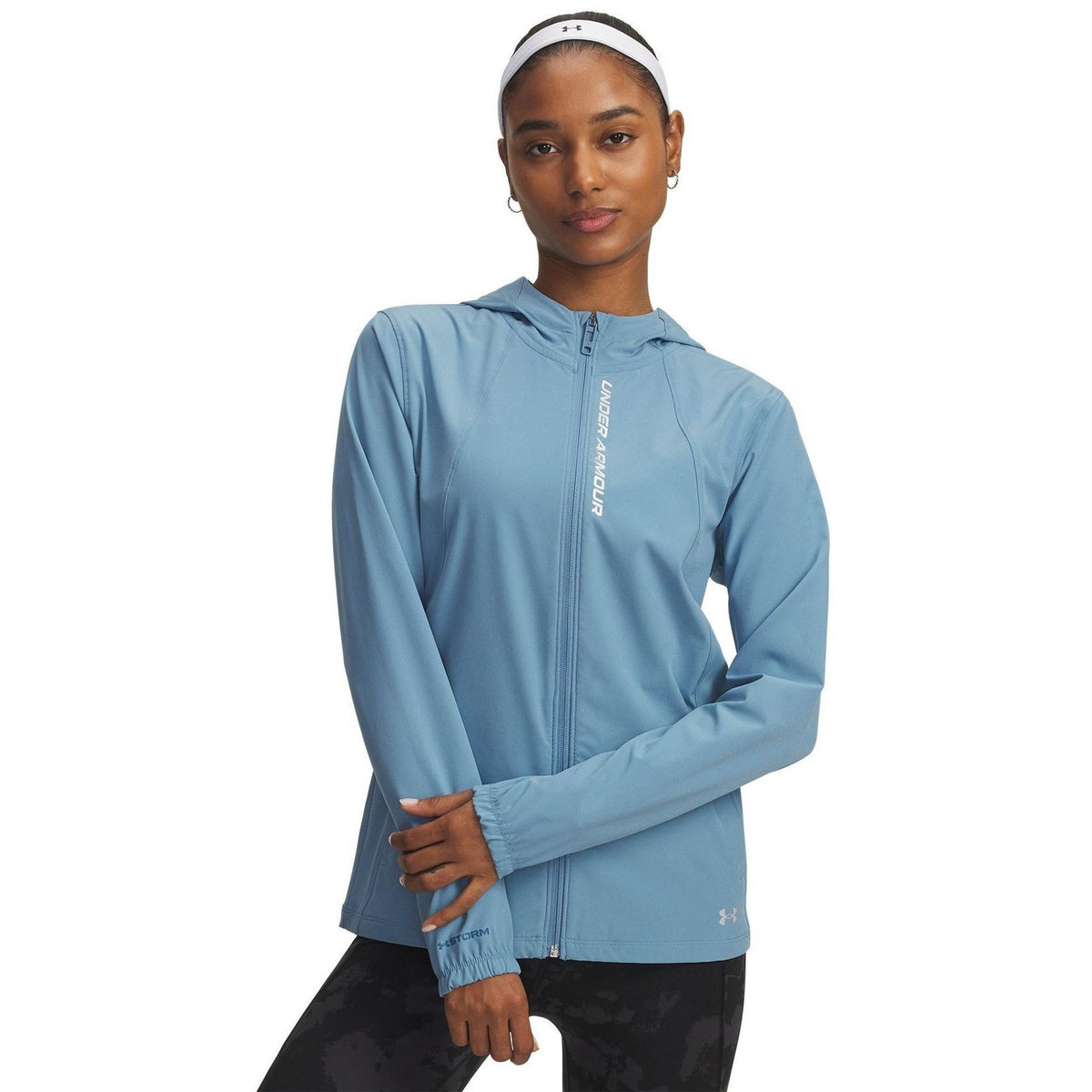 Under Armour Outrun Storm Hooded Running Windbreaker Jacket