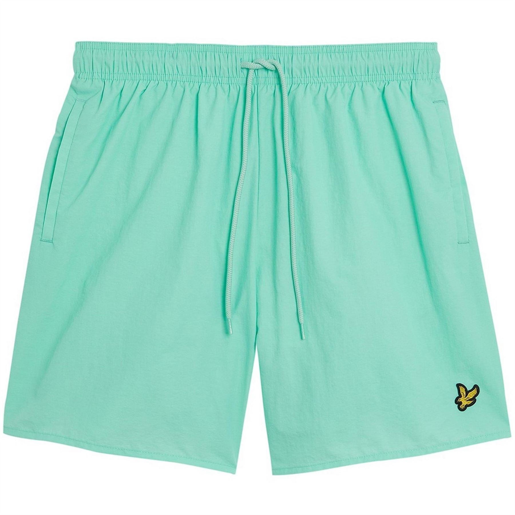 Lyle and Scott Plain Swimming Logo Print Shorts