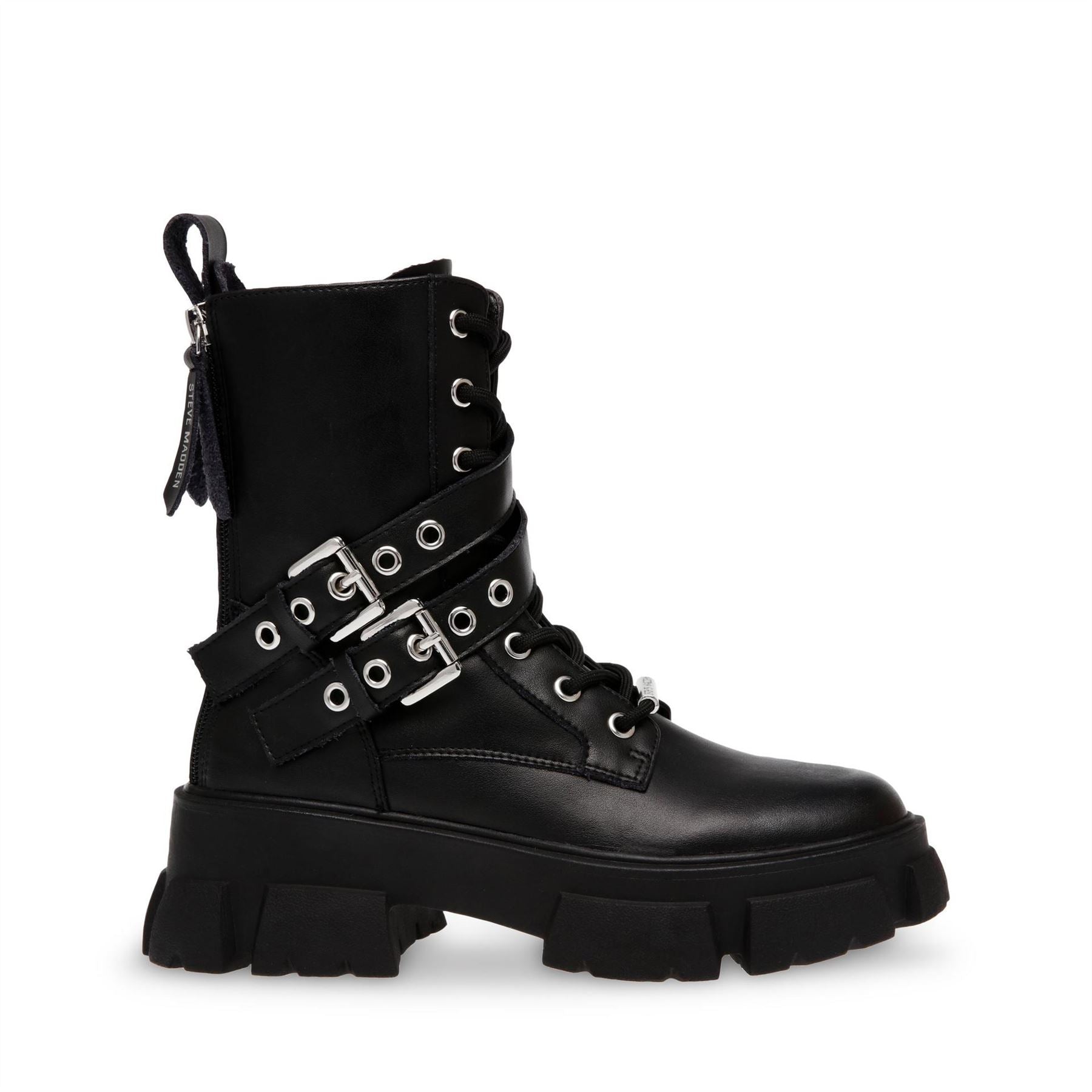 Steve Madden Combat Boots with Chunky Heel