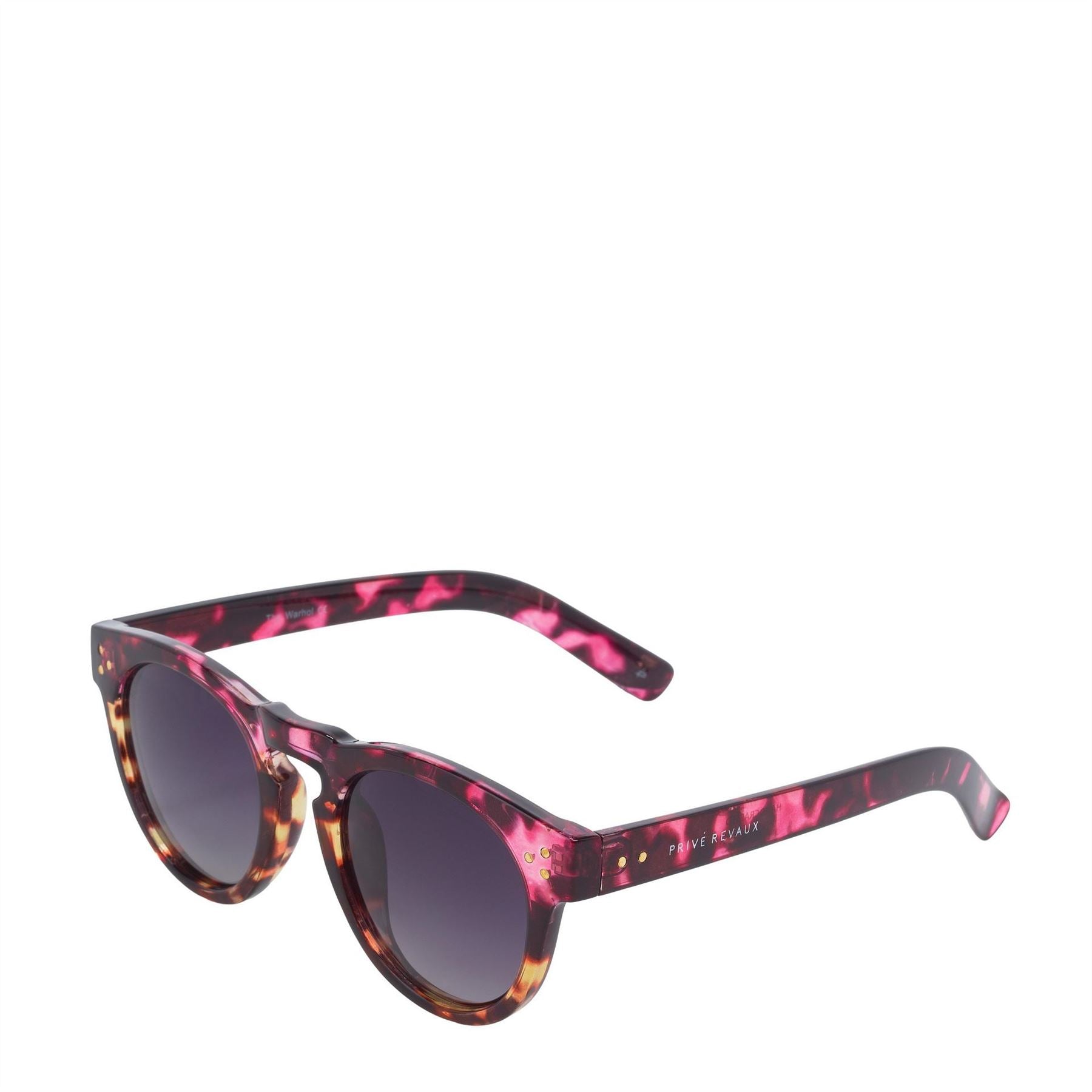 Prive Revaux R The Warhol Round Full Rim Sunglasses