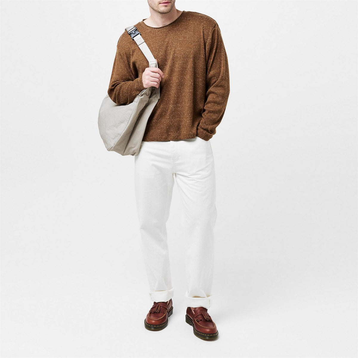 Jack and Jones Melange Crew Neck Regular Fit Sweater