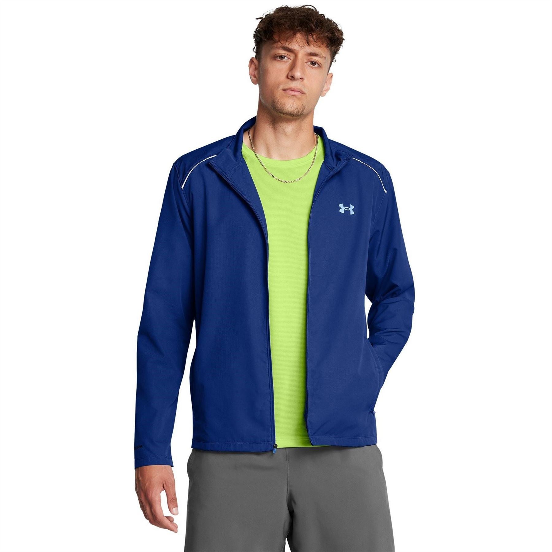 Under Armour Storm Run Solid Patterned Running Jacket