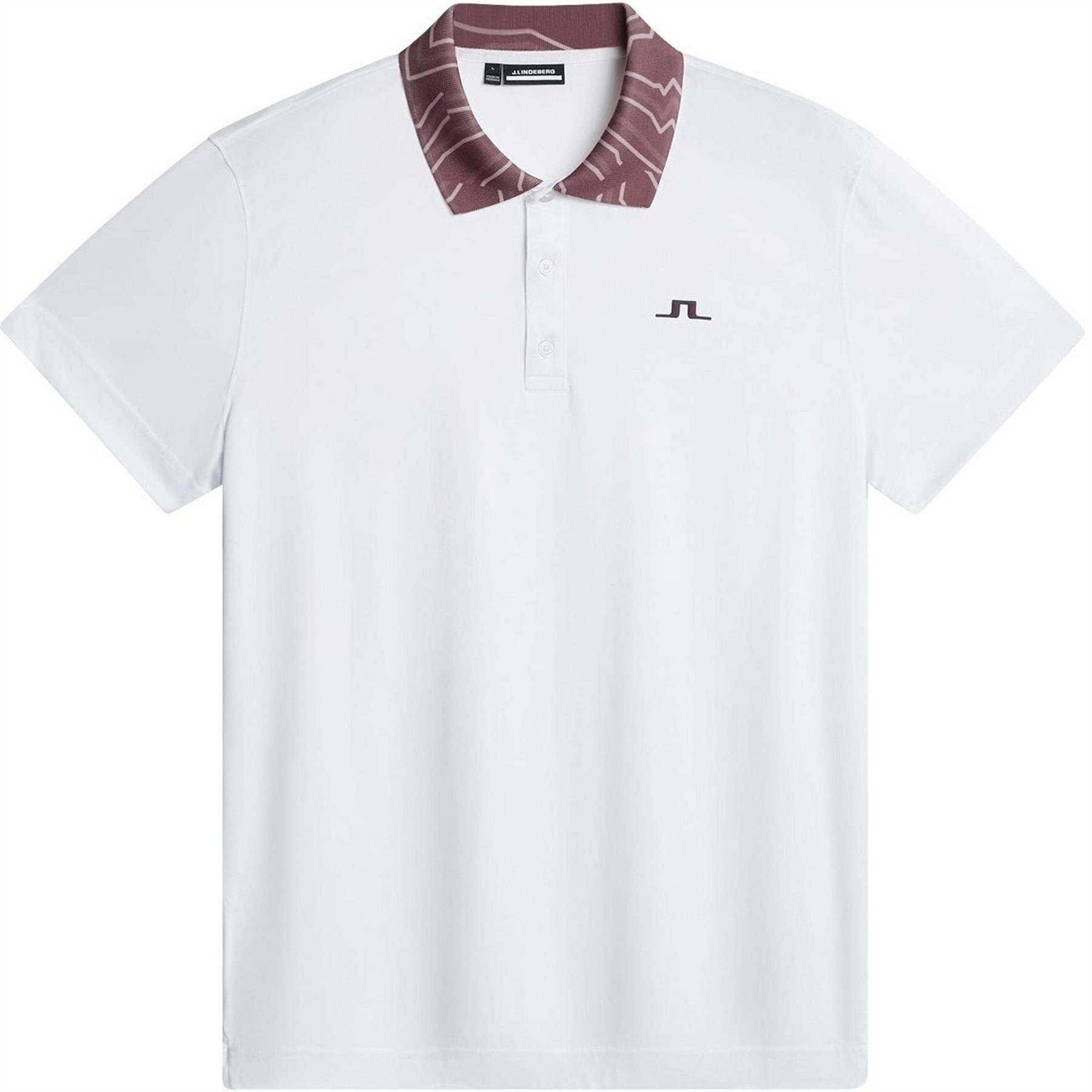 J Lindeberg Golf Collared Neck Short Sleeve Polo Shirt