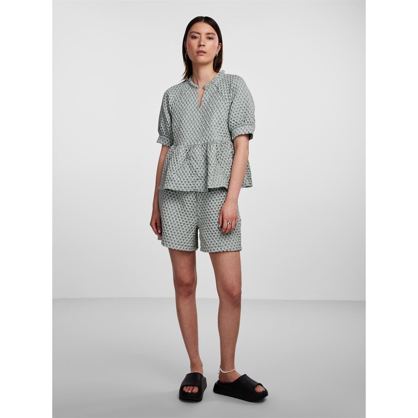 Pieces High Rise Bermuda Shorts