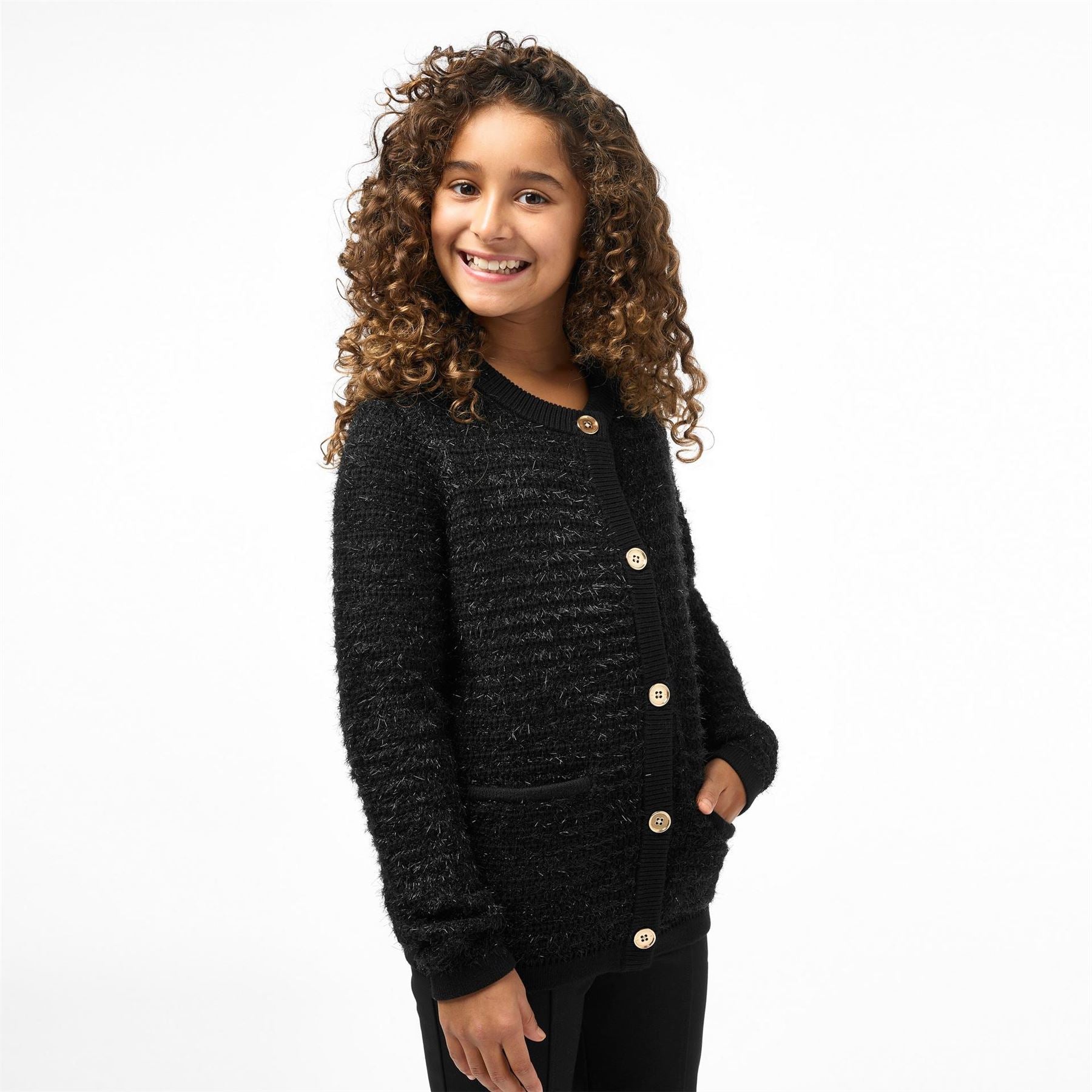 Biba Girls Fluffy Cardigan