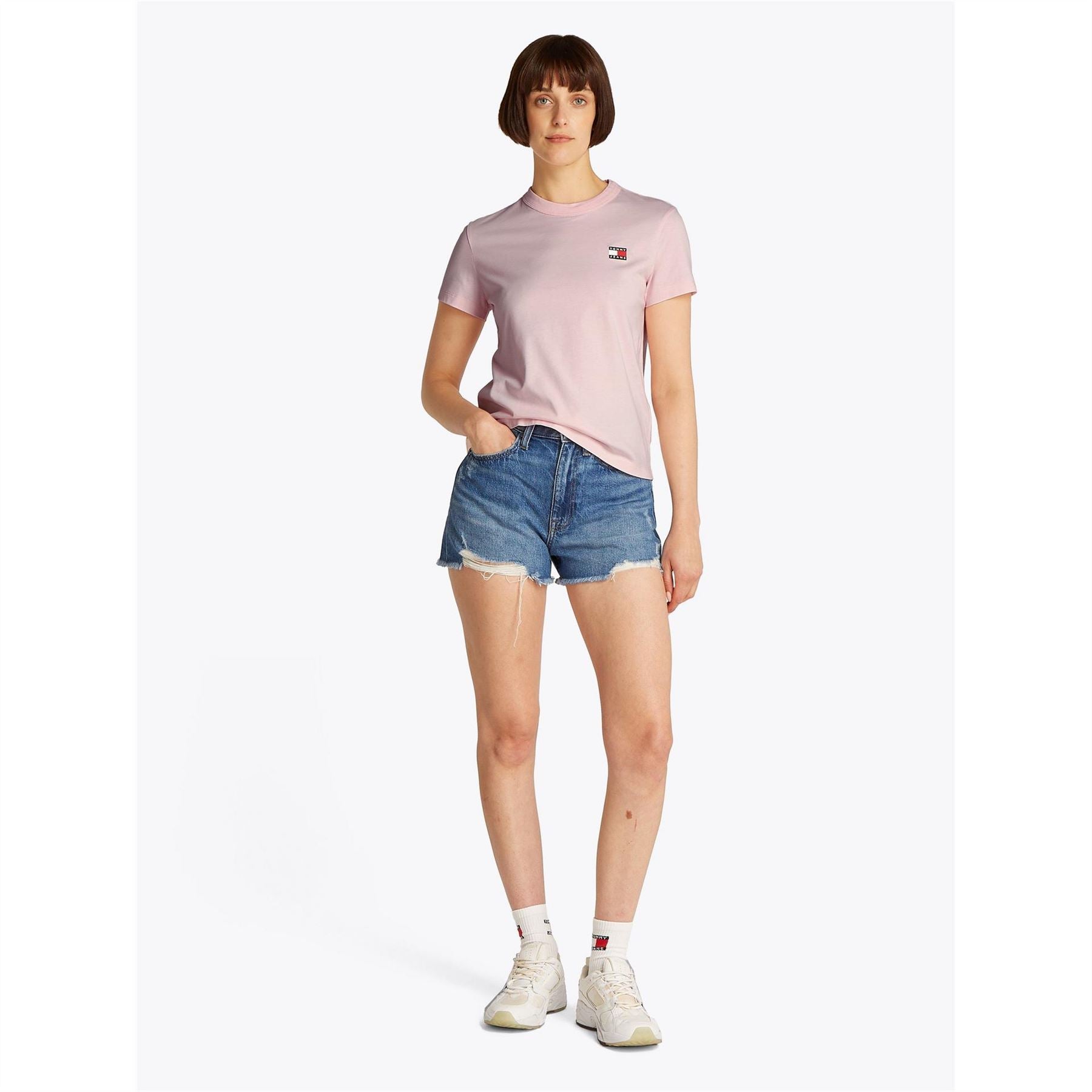 Tommy Jeans Regular Fit Badge Crew Neck T-Shirt