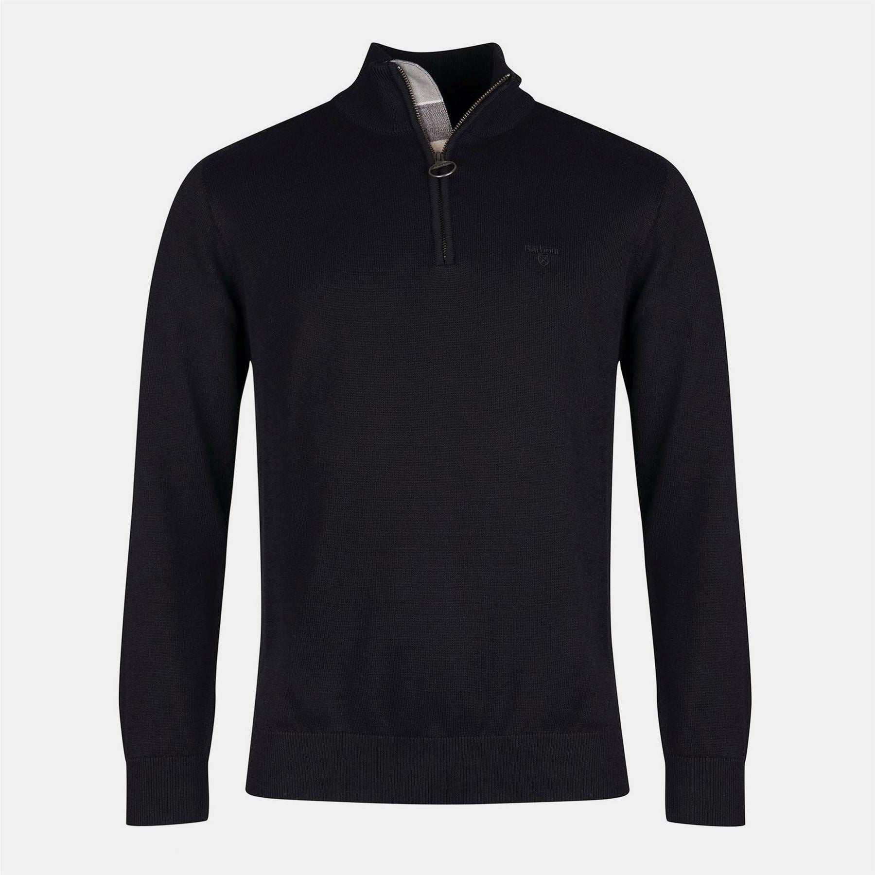 Barbour Half Zip Cotton Knitted Jumper
