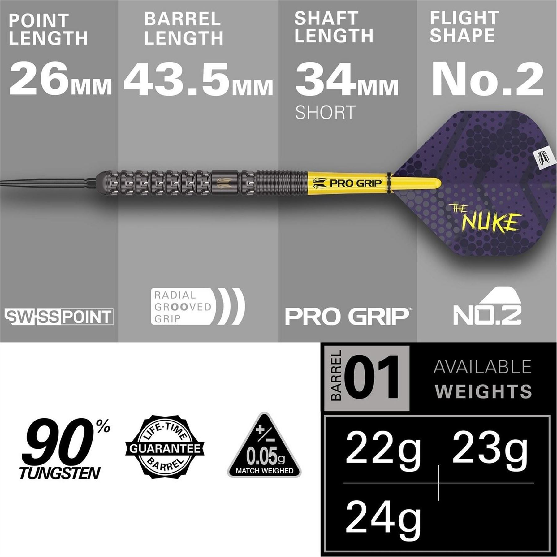 Target Darts Littler G1 23g Tungsten Darts