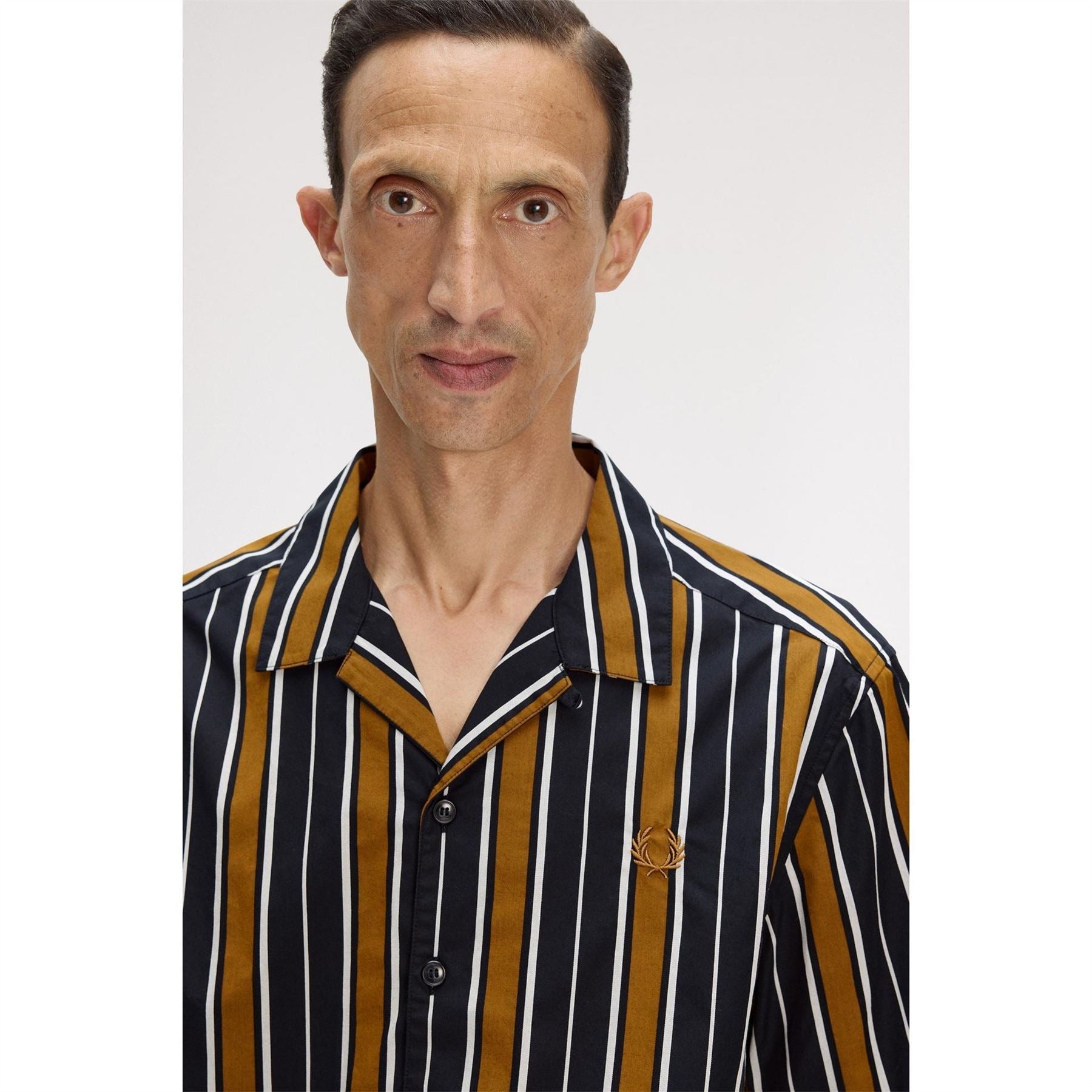 Fred Perry Patterned Short Sleeve Shirt
