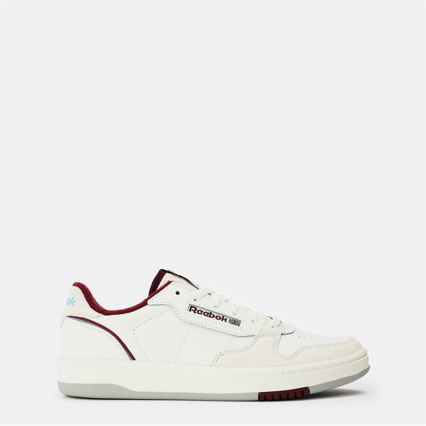 Reebok Mens Phase Court Ftwwht Chalk Vecnav Court Trainers