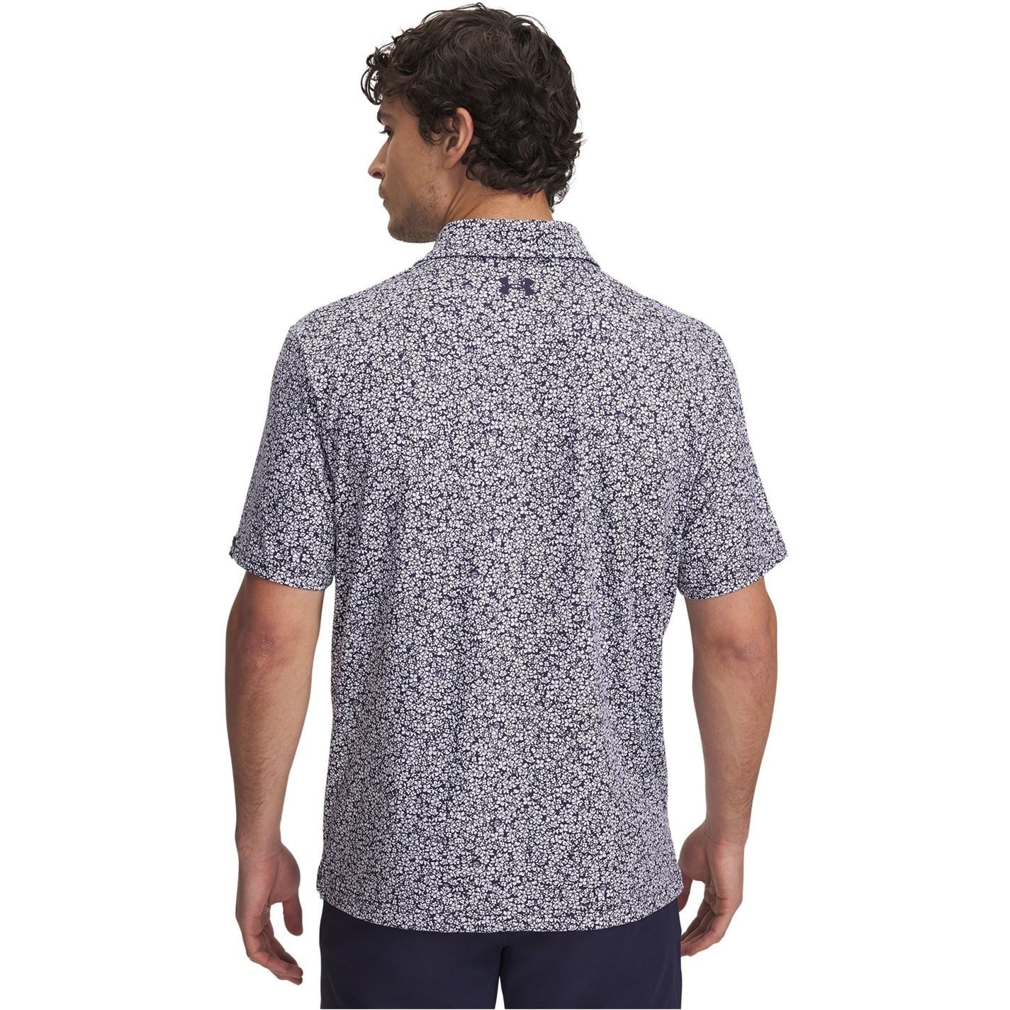 Under Armour Printed Collared Neck Short Sleeve Polo Shirt