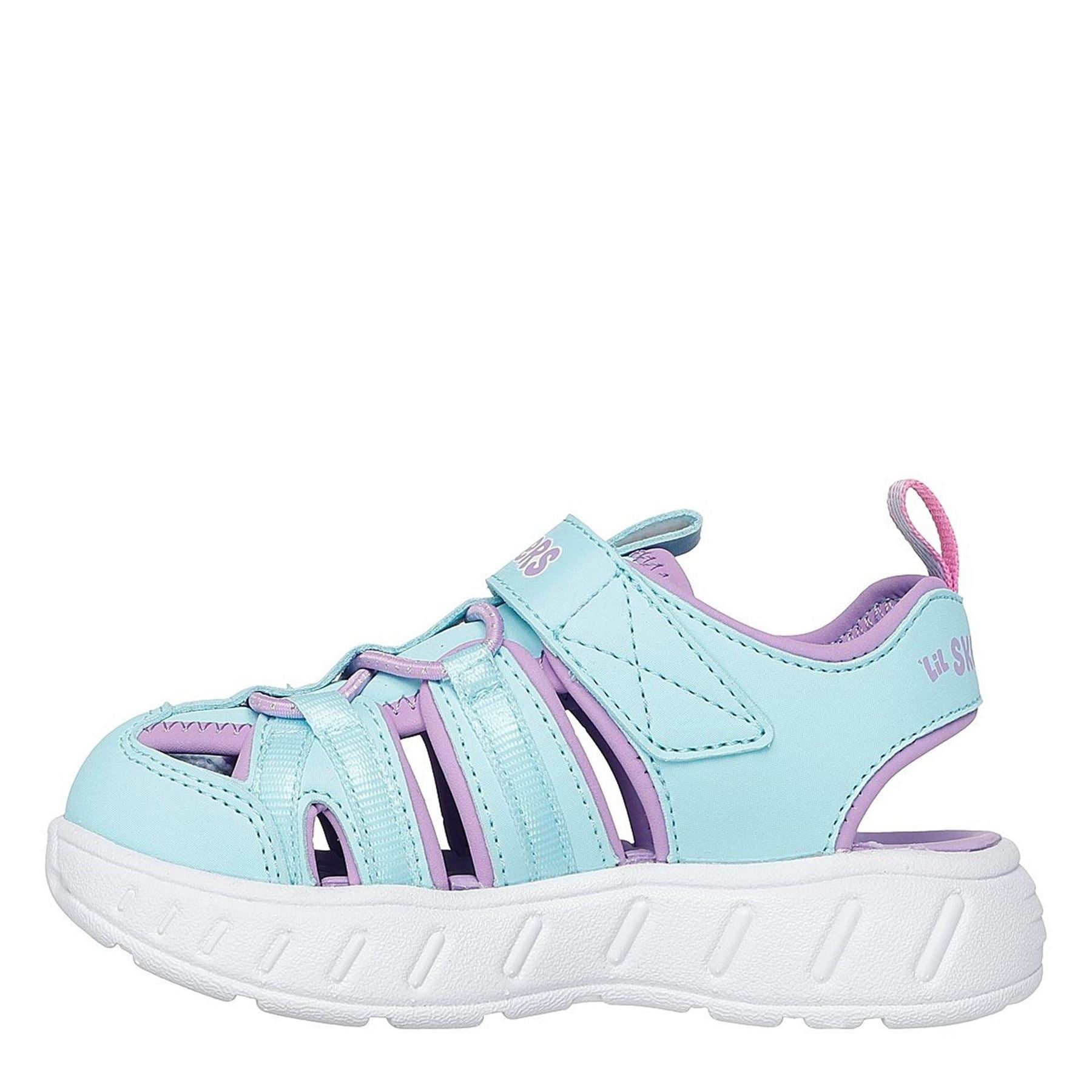 Skechers Toe Sandal W Bungee  And  Strap Flat Sandals Girls